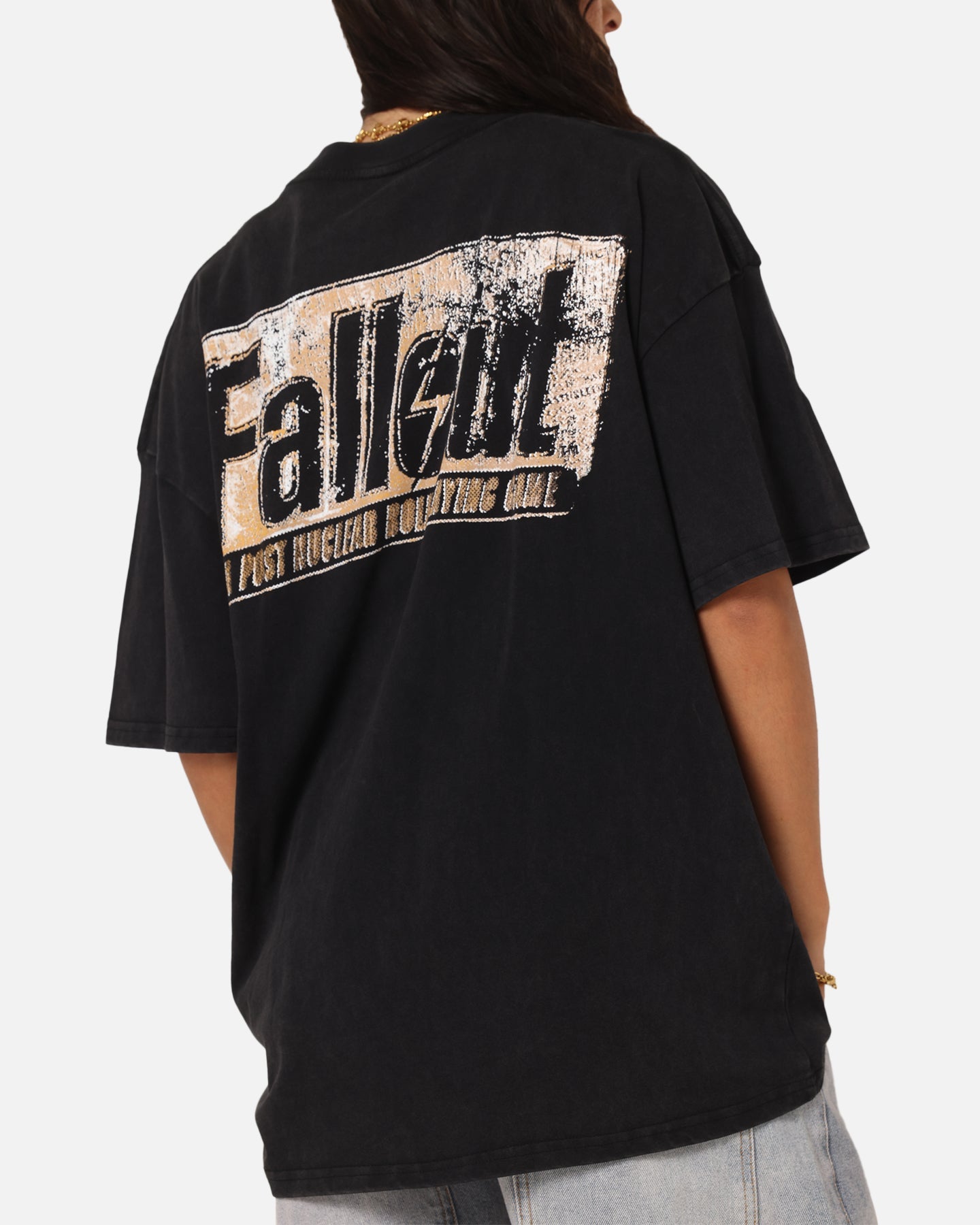 73 Studio X Fallout '97 Fallout Vintage T-Shirt Black Acidwash