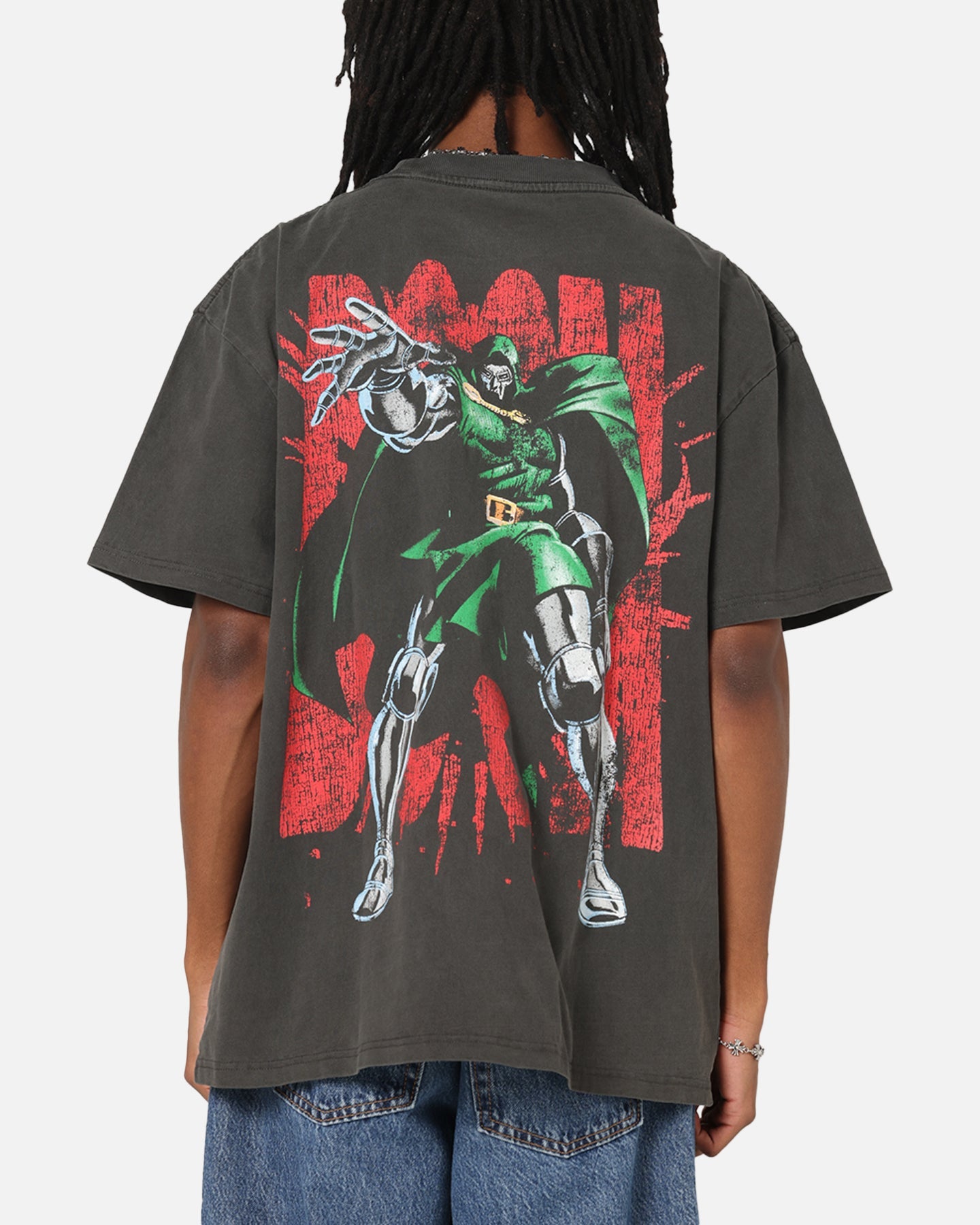 73 Studio Marvel Fantastic Four Doctor Doom Heavy T-Shirt Black Wash