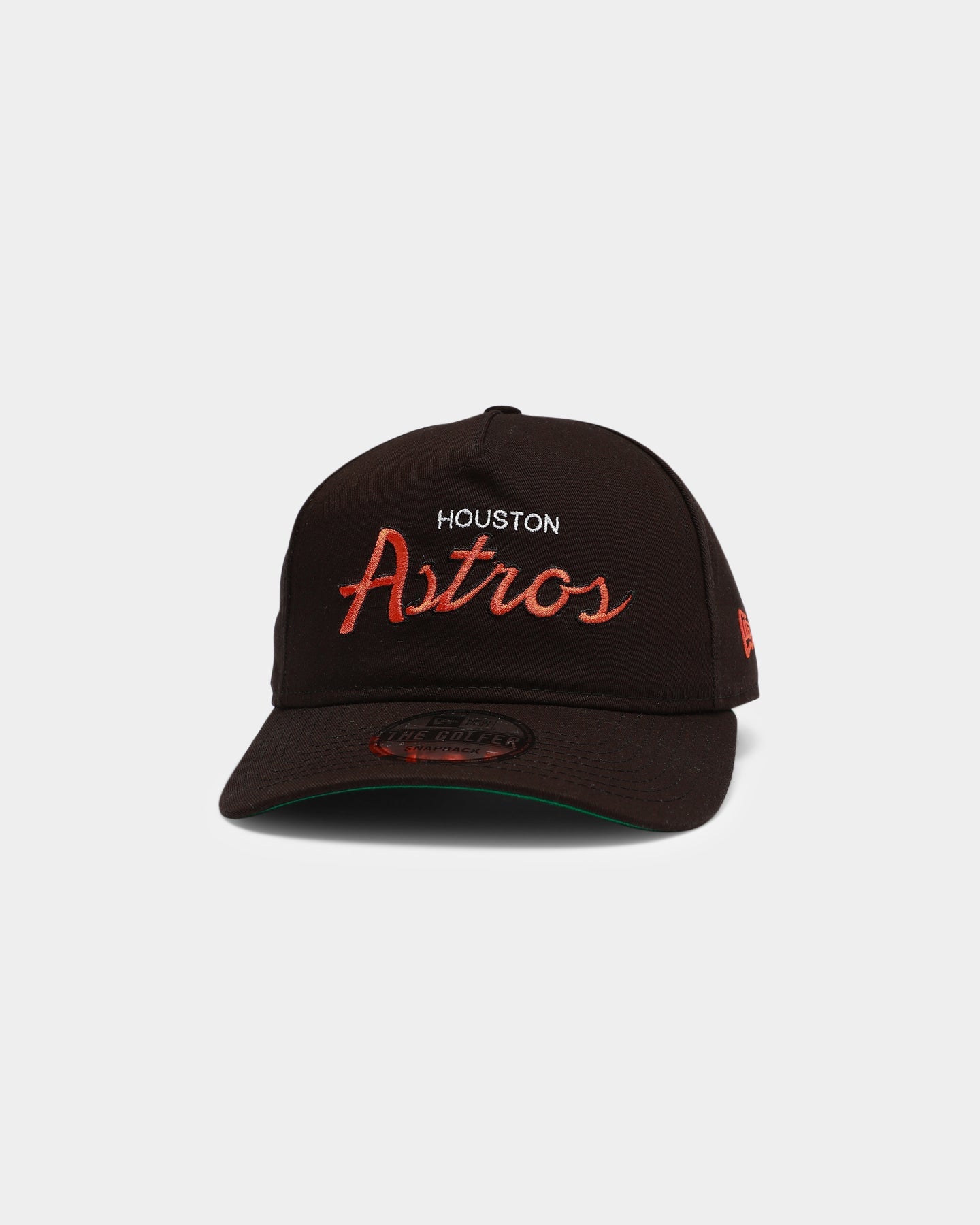 New Era Houston Astros Script Old Golfer Snapback Black