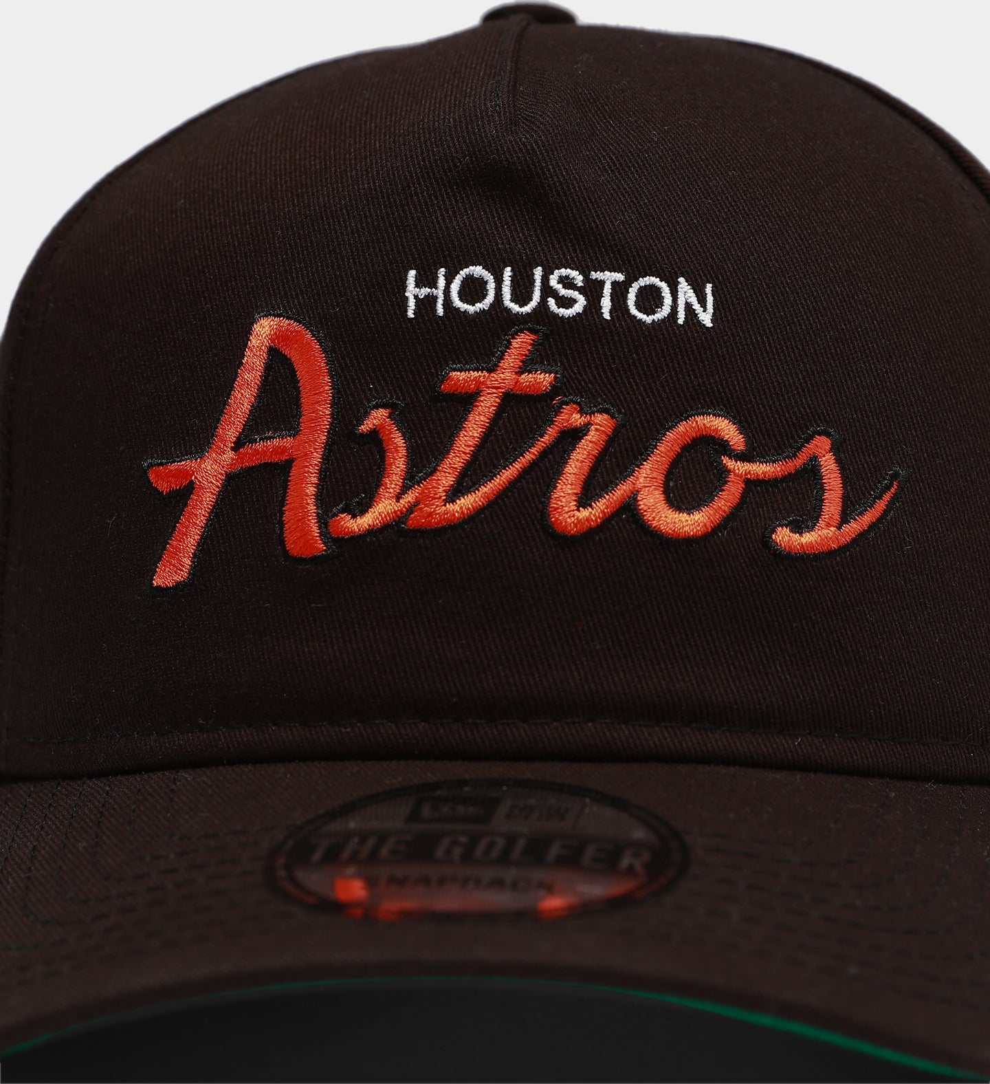 New Era Houston Astros Script Old Golfer Snapback Black