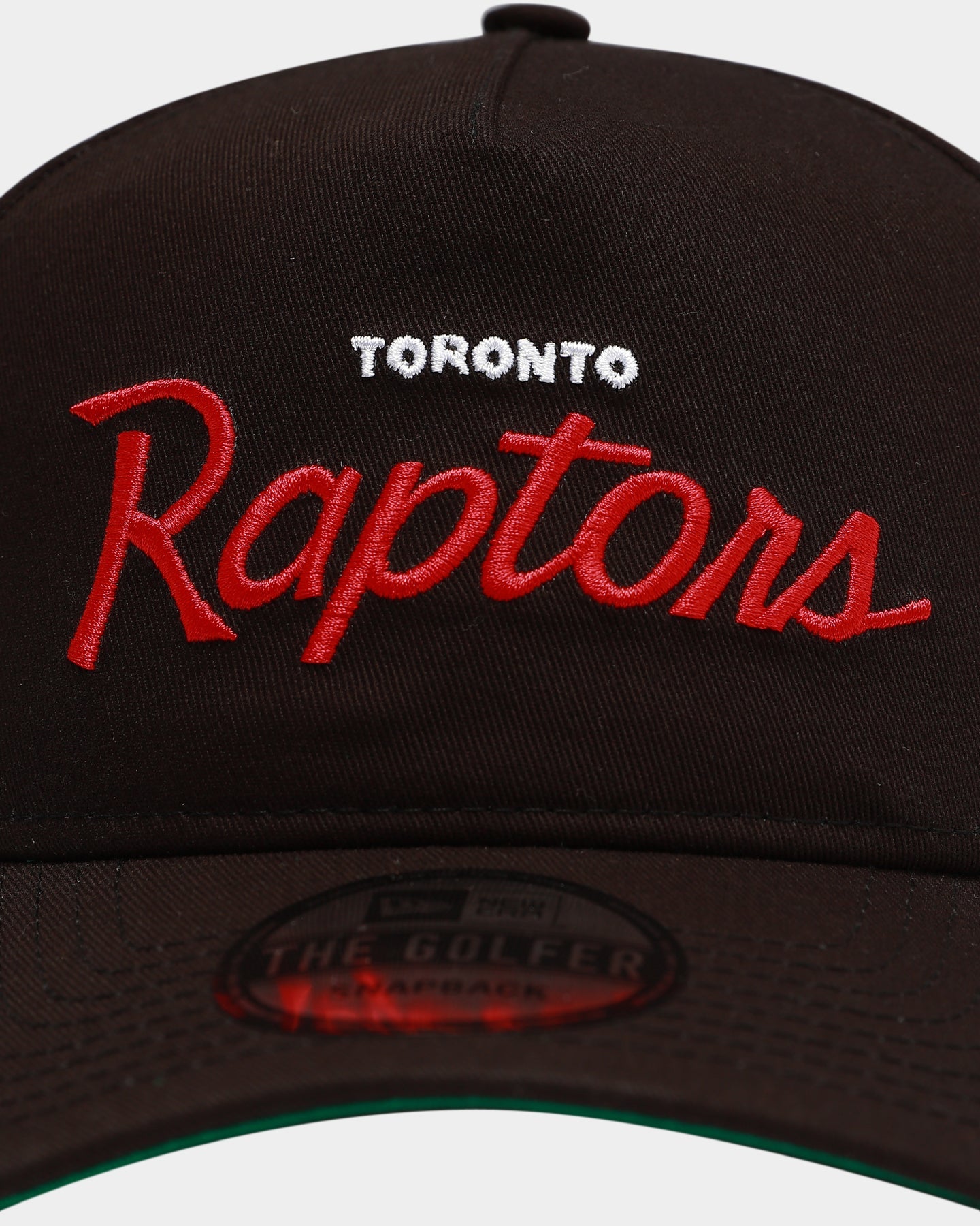 New Era Toronto Raptors Script Old Golfer Snapback Black
