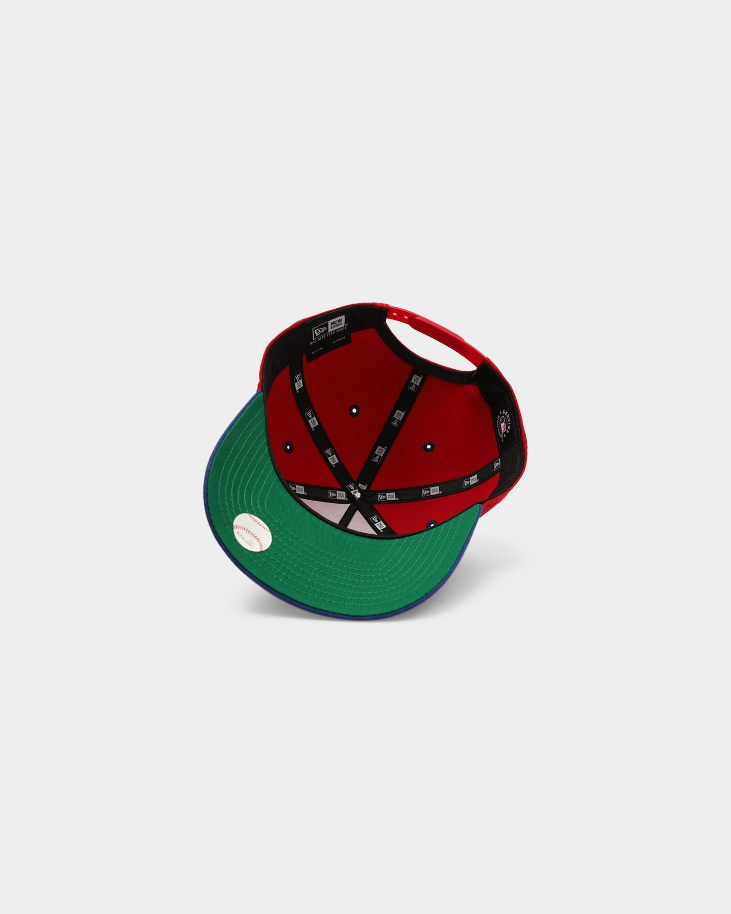 New Era Philadelphia Phillies 2-Tone Script Old Golfer Snapback Red/Blue
