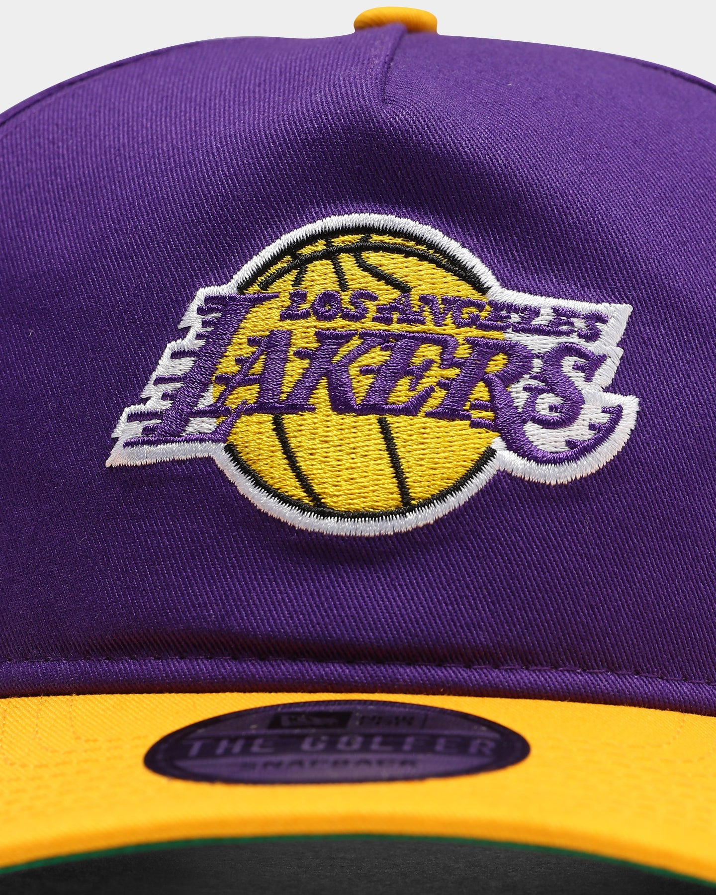 New Era Los Angeles Lakers Old Golfer Snapback Purple/Yellow