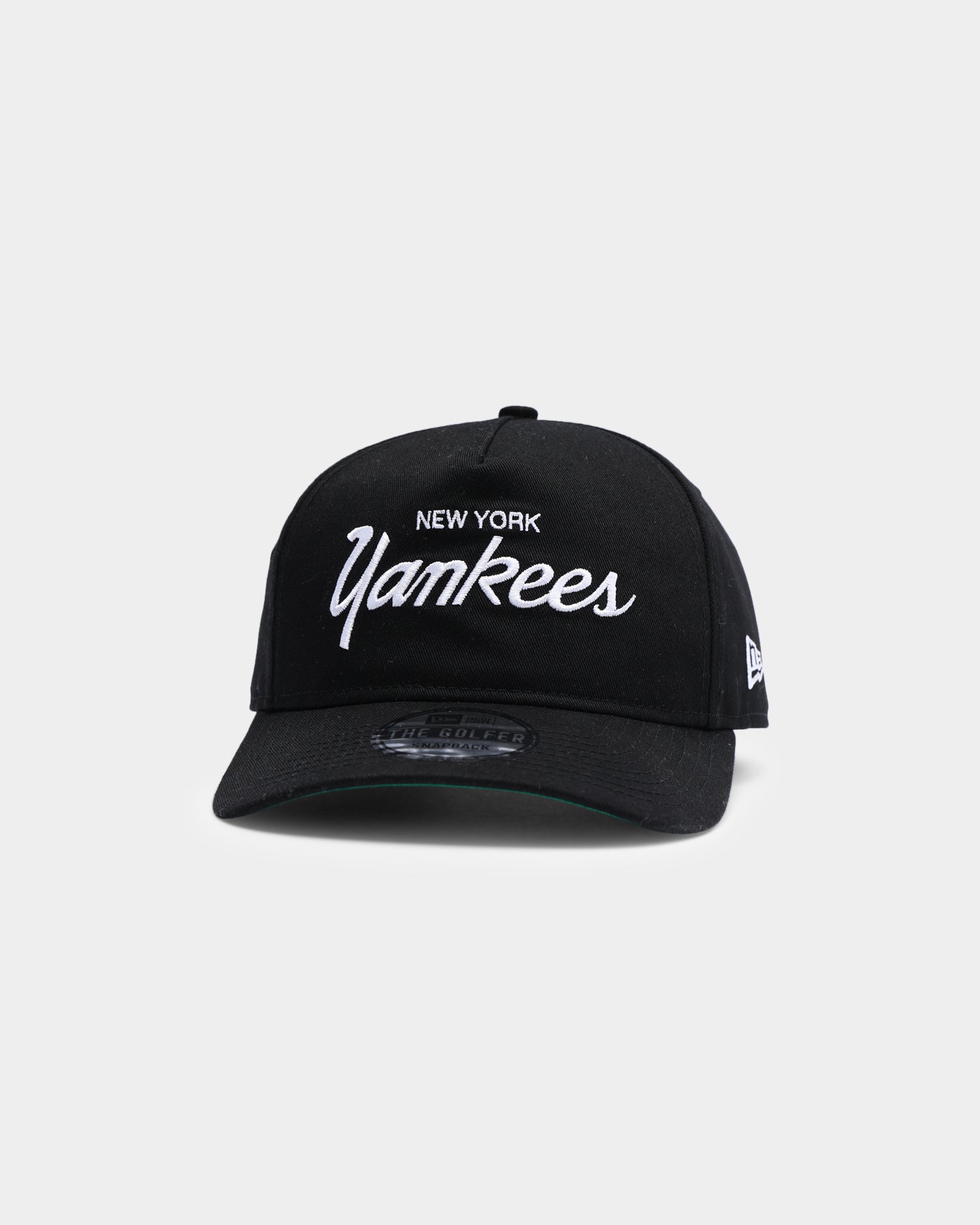 New Era New York Yankees Coach Script Old Golfer Snapback Black
