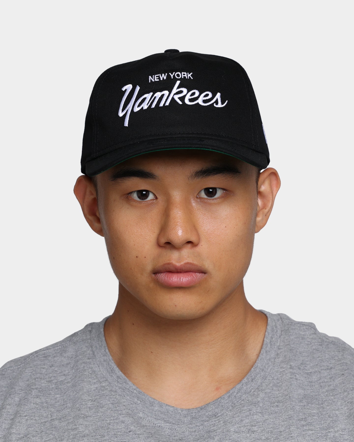 New Era New York Yankees Coach Script Old Golfer Snapback Black