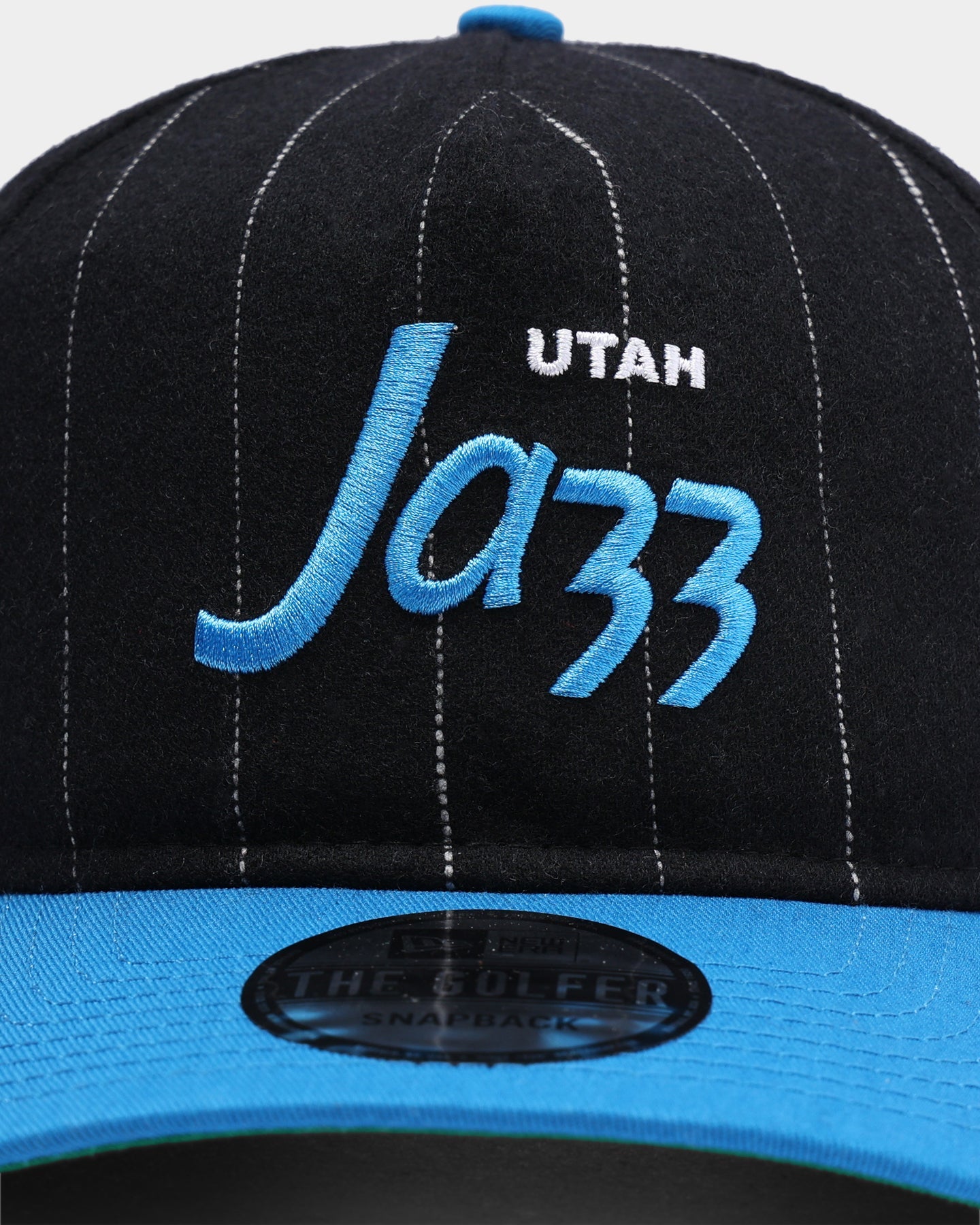 New Era Utah Jazz Pinstripe 2 Tone Old Golfer Snapback Pinstripe