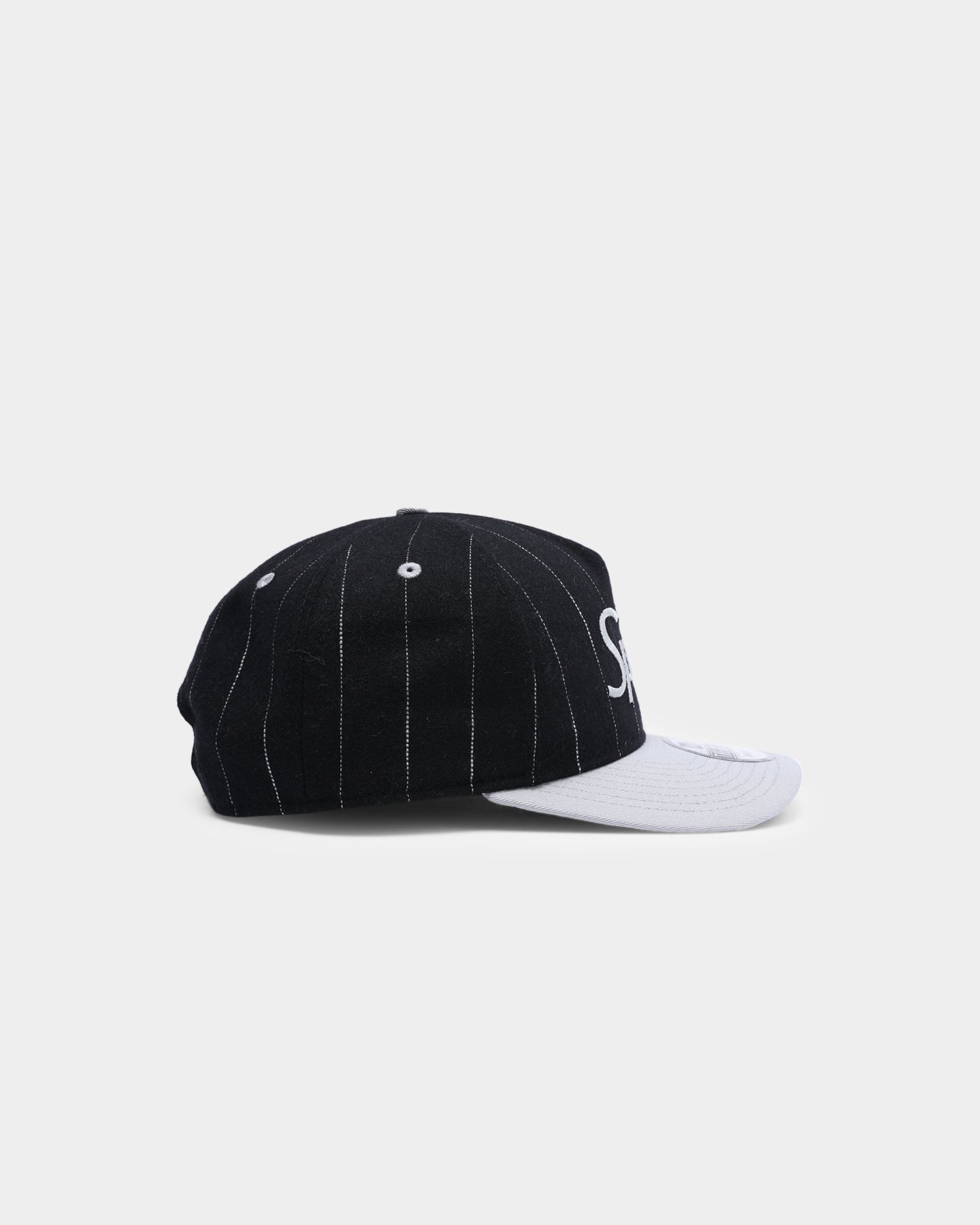 New Era San Antonio Spurs Pinstripe 2 Tone Old Golfer Snapback Pinstripe
