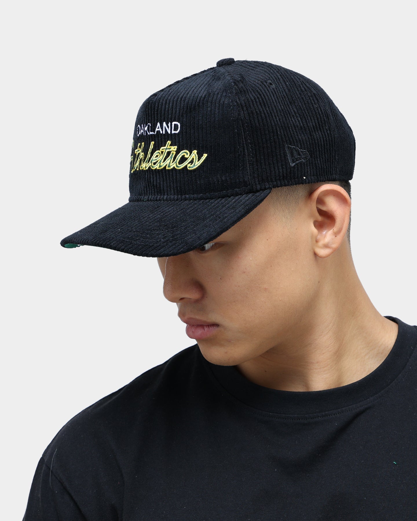 New Era Oakland Athletics "Black Cord" Old Golfer Snapback Black