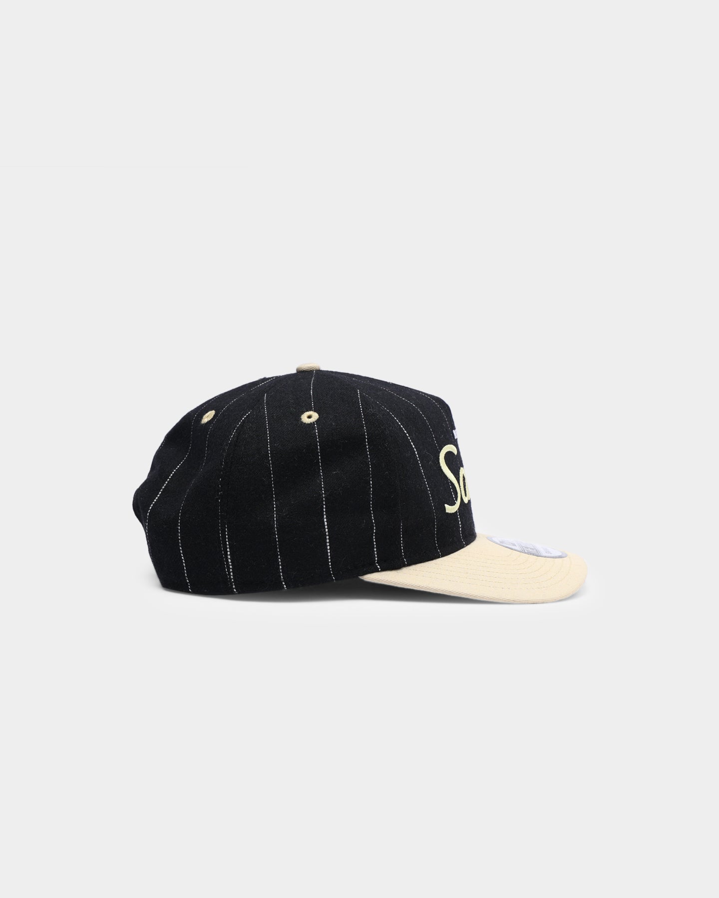 New Era New Orleans Saints Pinstripe 2 Tone Old Golfer Snapback Pinstripe
