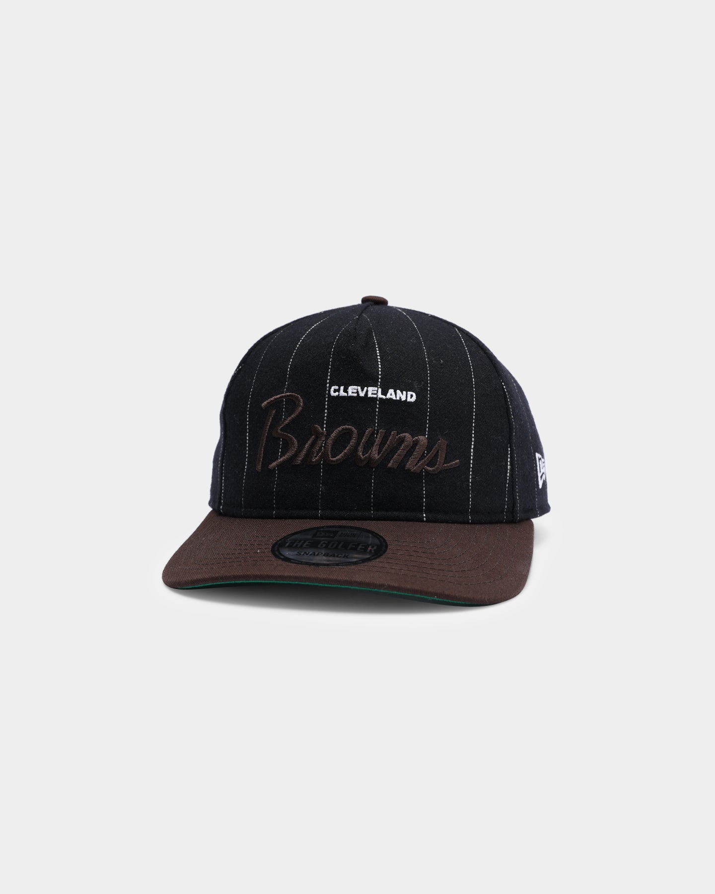 New Era Cleveland Browns Pinstripe 2 Tone Old Golfer Snapback Pinstripe