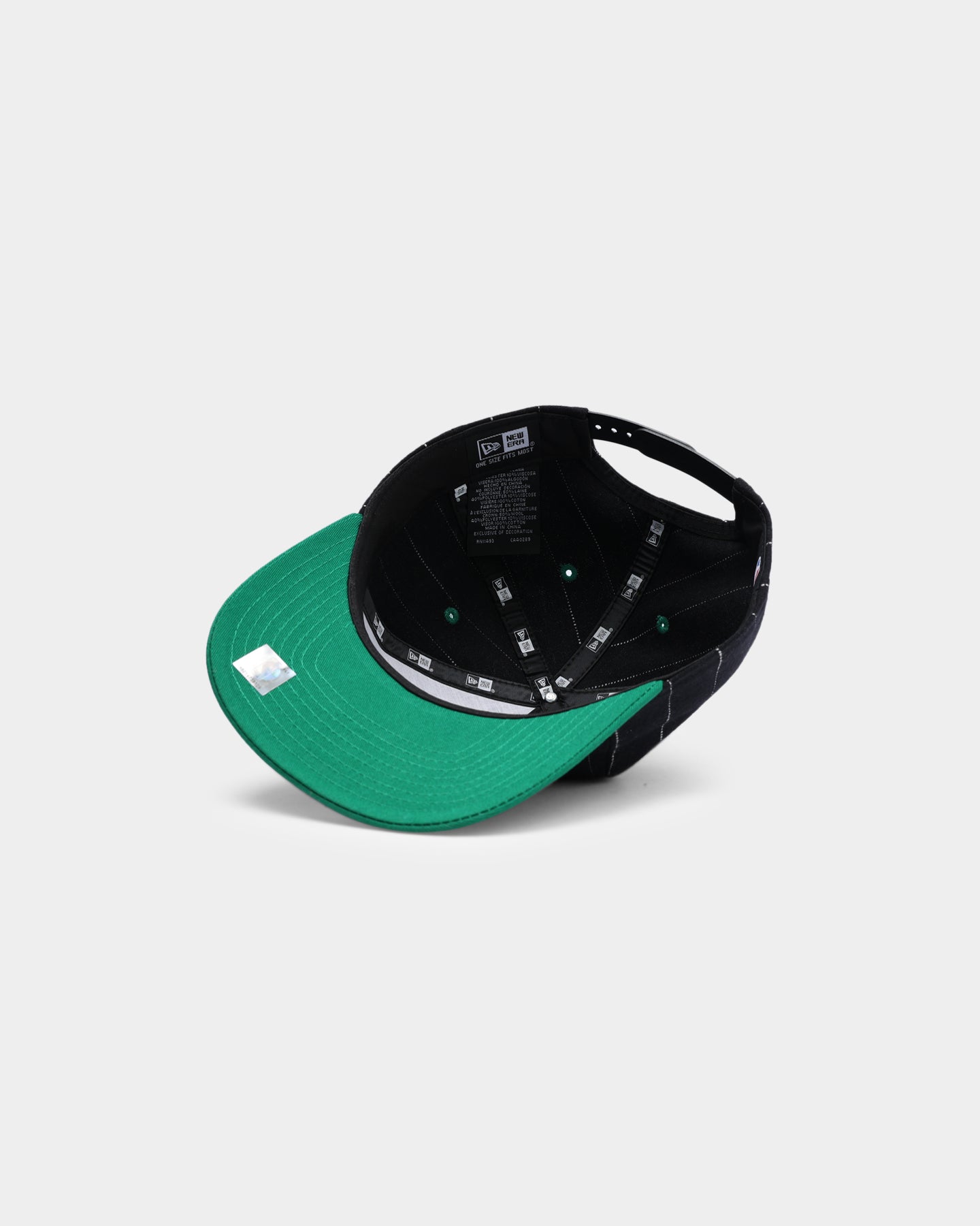 New Era Boston Celtics Pinstripe 2 Tone Old Golfer Snapback Pinstripe