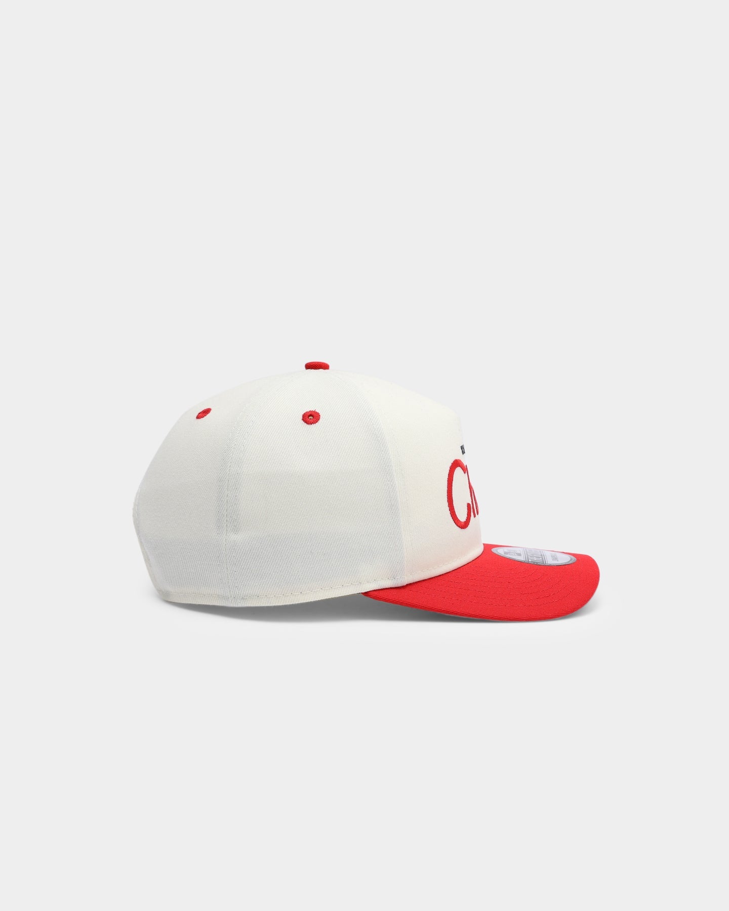 New Era Kansas City Chiefs Off White Script Old Golfer Snapback Off White