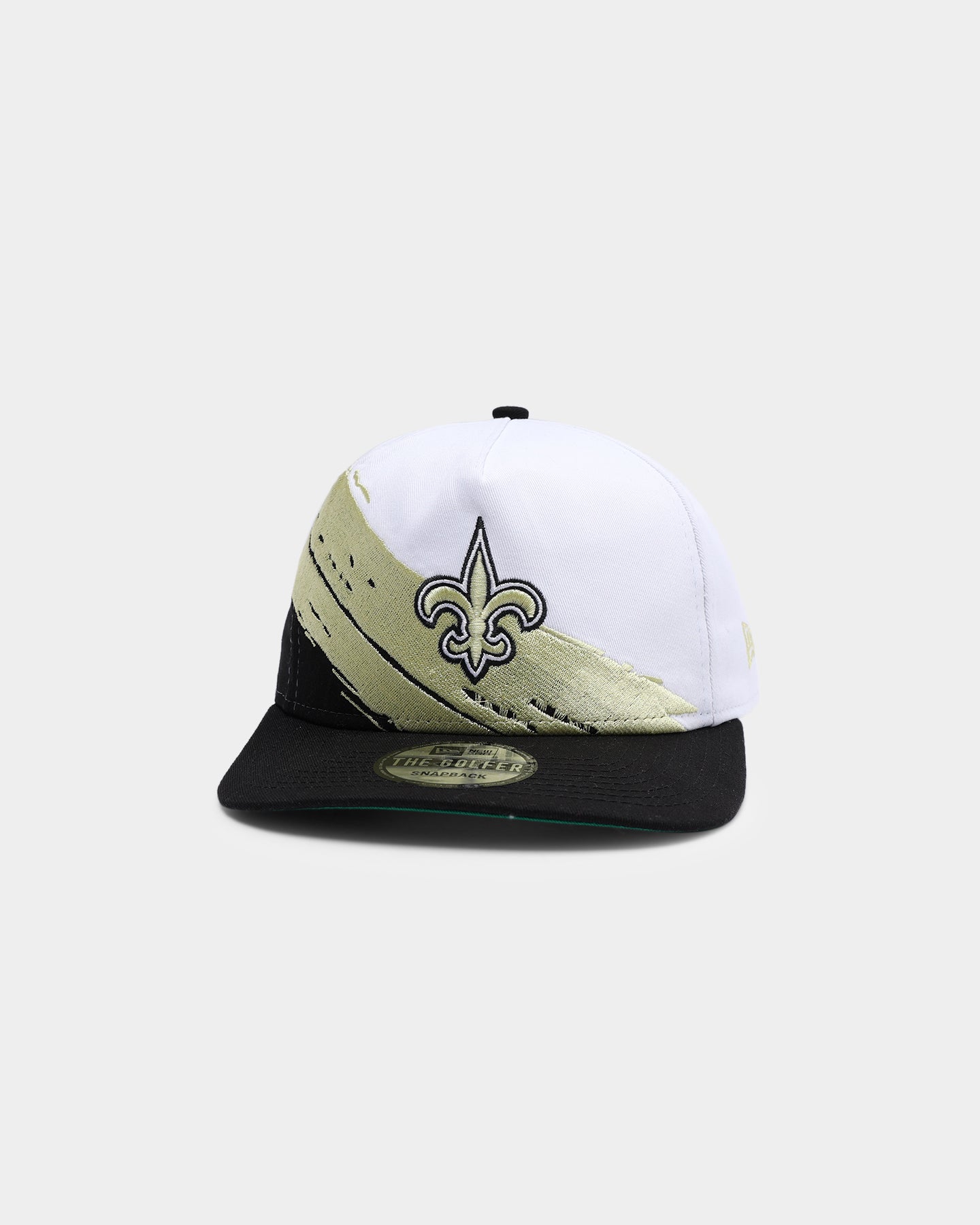 New Era New Orleans Saints Paint Stripe Old Golfer Snapback Paint Brush