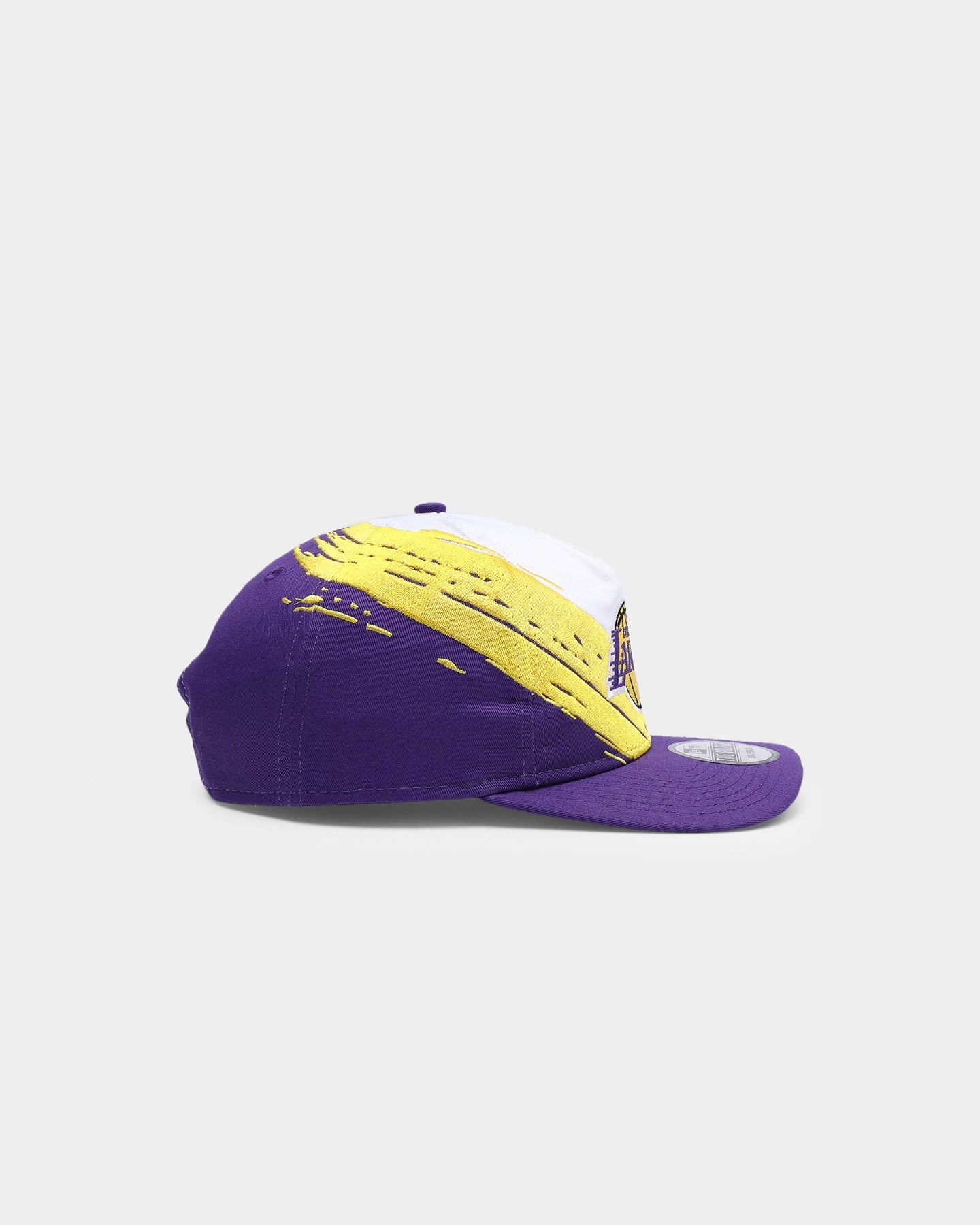 New Era Los Angeles Lakers Paint Stripe Old Golfer Snapback Paint Brush
