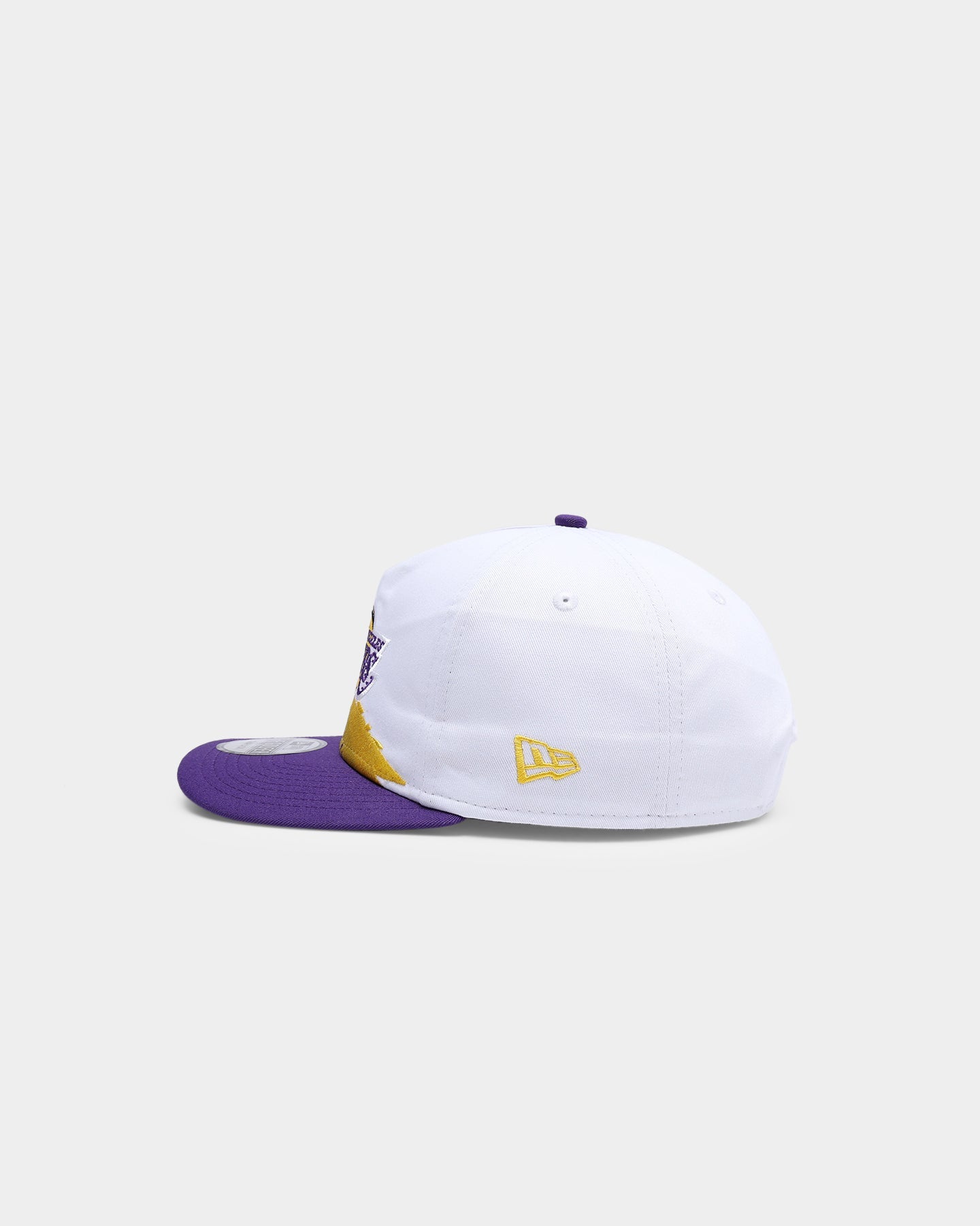 New Era Los Angeles Lakers Paint Stripe Old Golfer Snapback Paint Brush