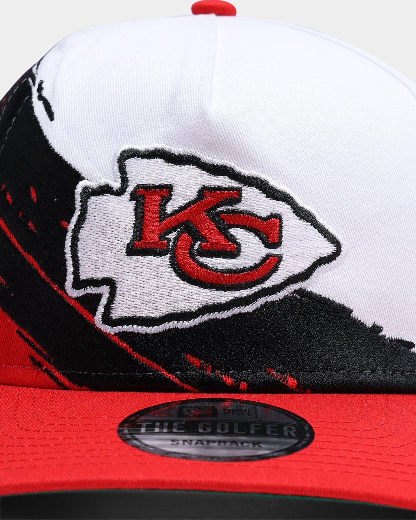 New Era Kansas City Chiefs Paint Stripe Old Golfer Snapback Paint Brush