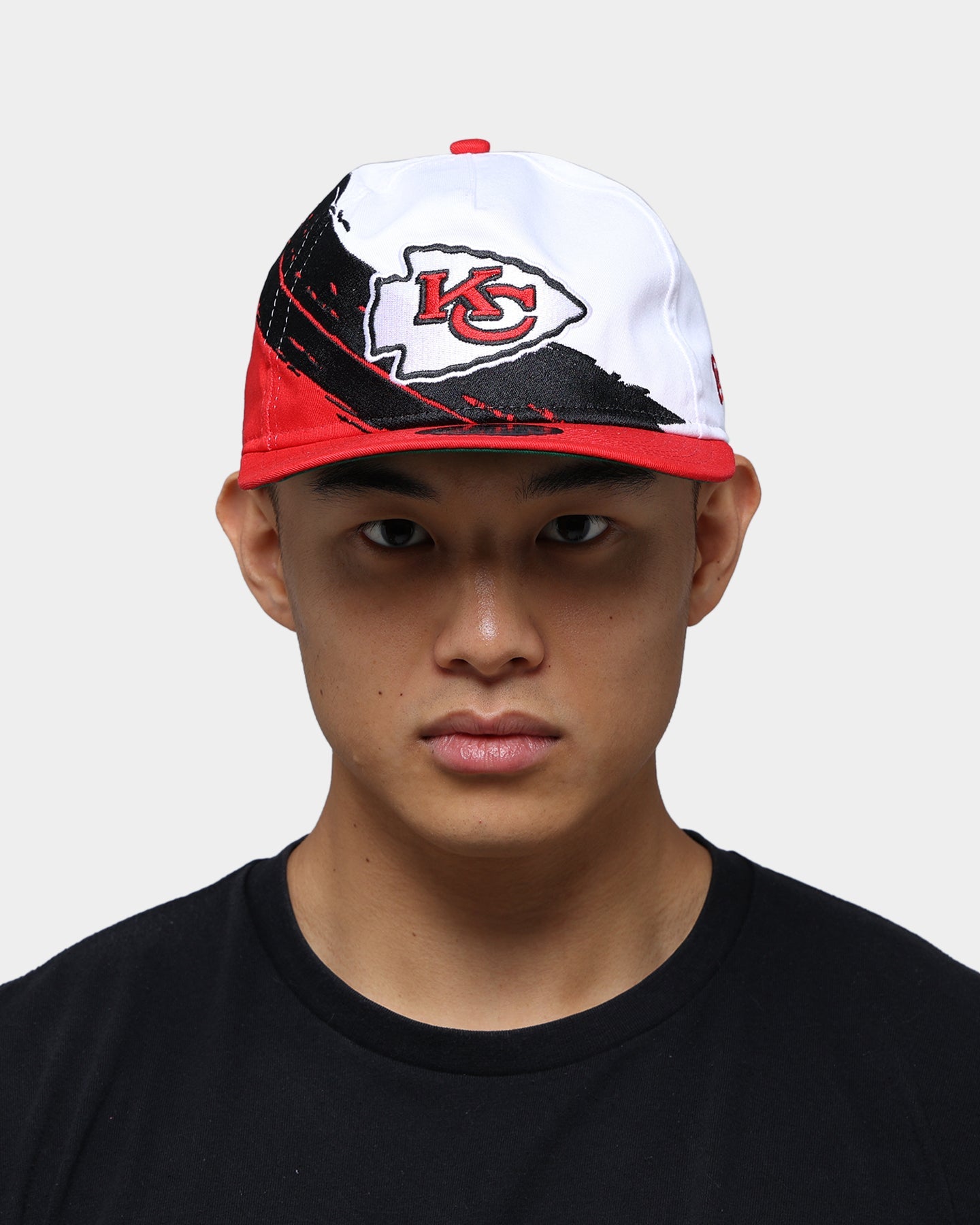 New Era Kansas City Chiefs Paint Stripe Old Golfer Snapback Paint Brush