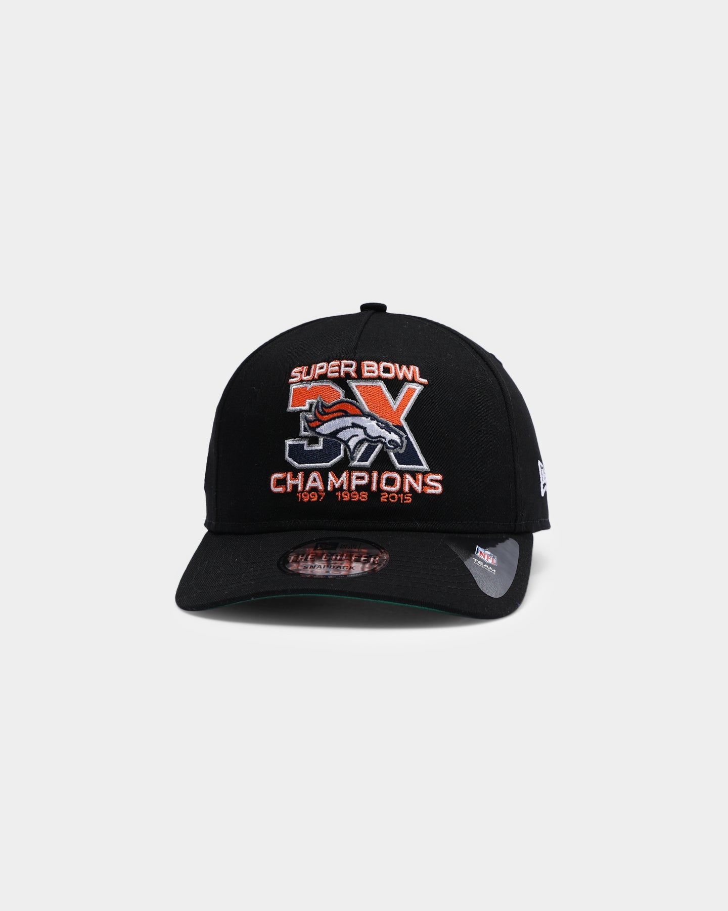 New Era Denver Broncos Saints "Super Bowl Champs" Old Golfer Snapback Black/Superbowl