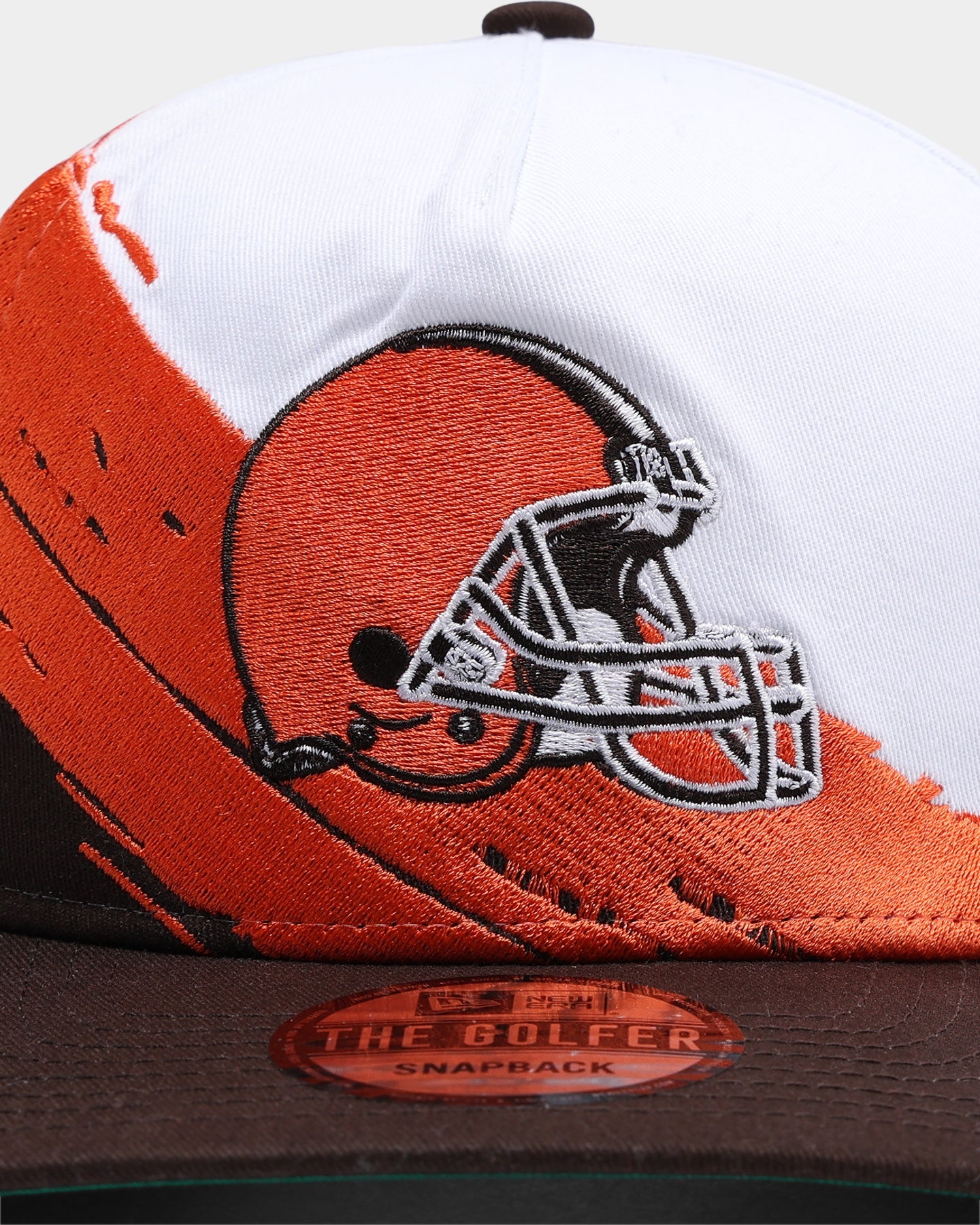 New Era Cleveland Browns Paint Stripe Old Golfer Snapback Paint Brush