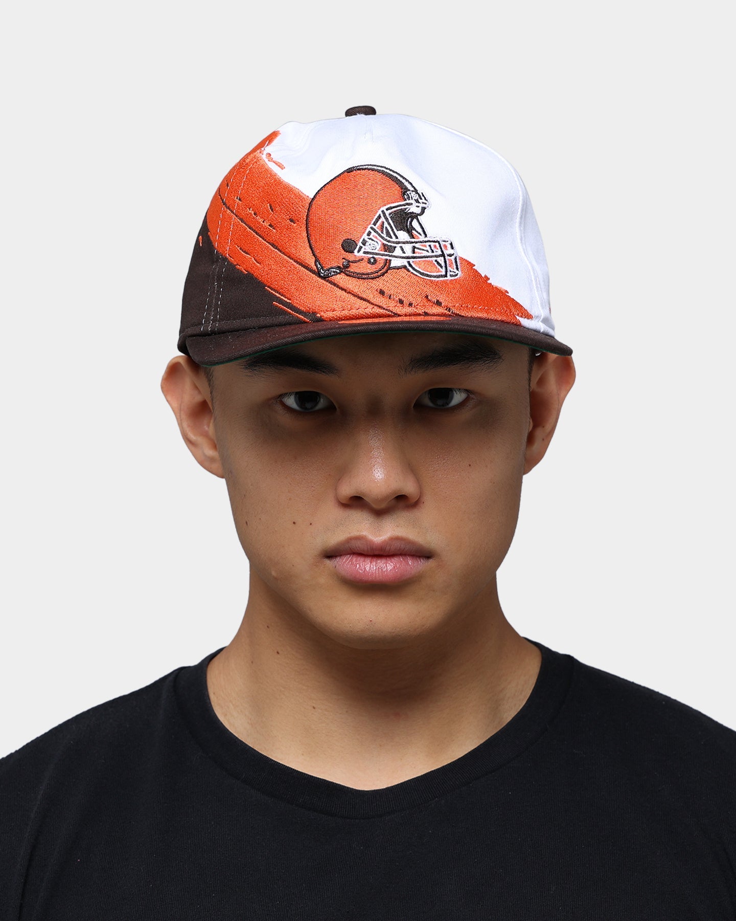 New Era Cleveland Browns Paint Stripe Old Golfer Snapback Paint Brush