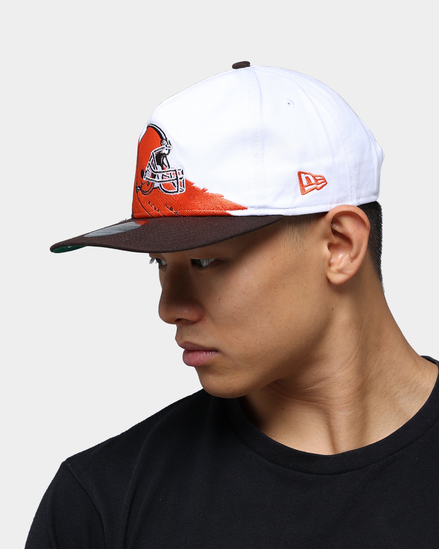 New Era Cleveland Browns Paint Stripe Old Golfer Snapback Paint Brush