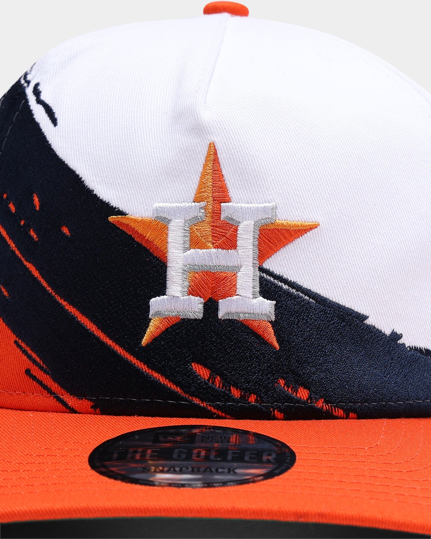 New Era Houston Astros Paint Stripe Old Golfer Snapback Paint Brush