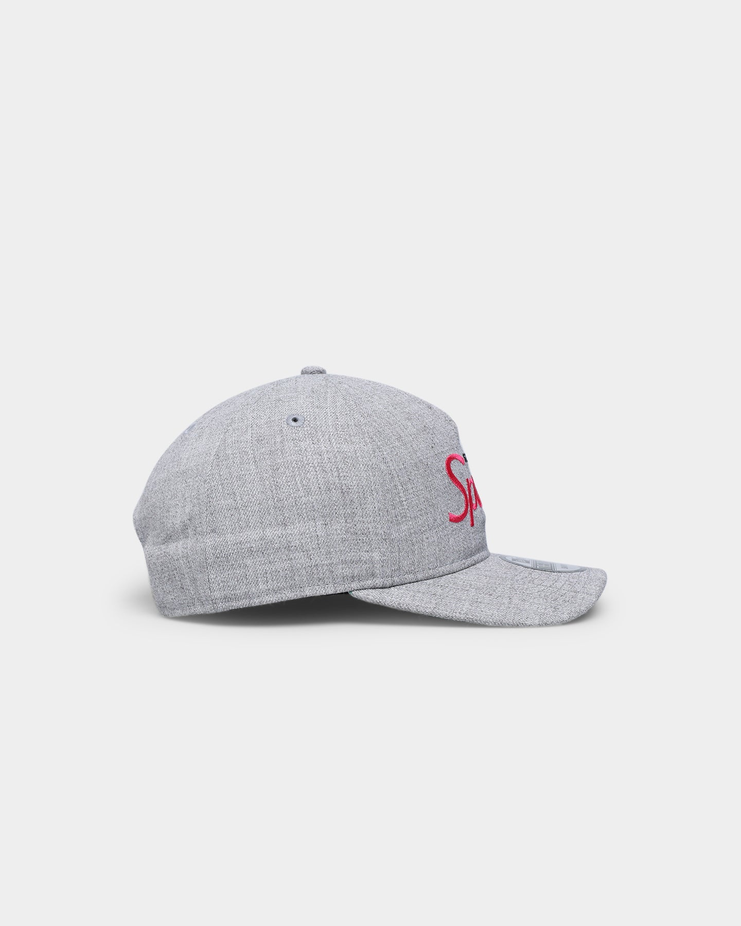 New Era San Antonio Spurs Script Old Golfer Snapback Heather Grey