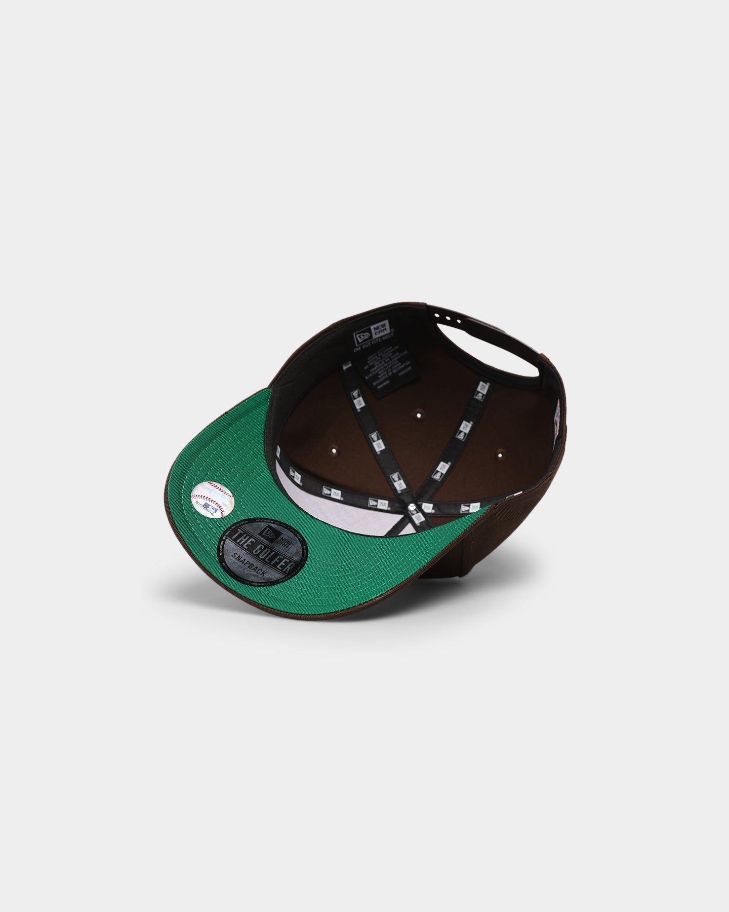 New Era San Diego Padres 'Oversized Team Logo' Old Golfer Snapback Brown/Orange