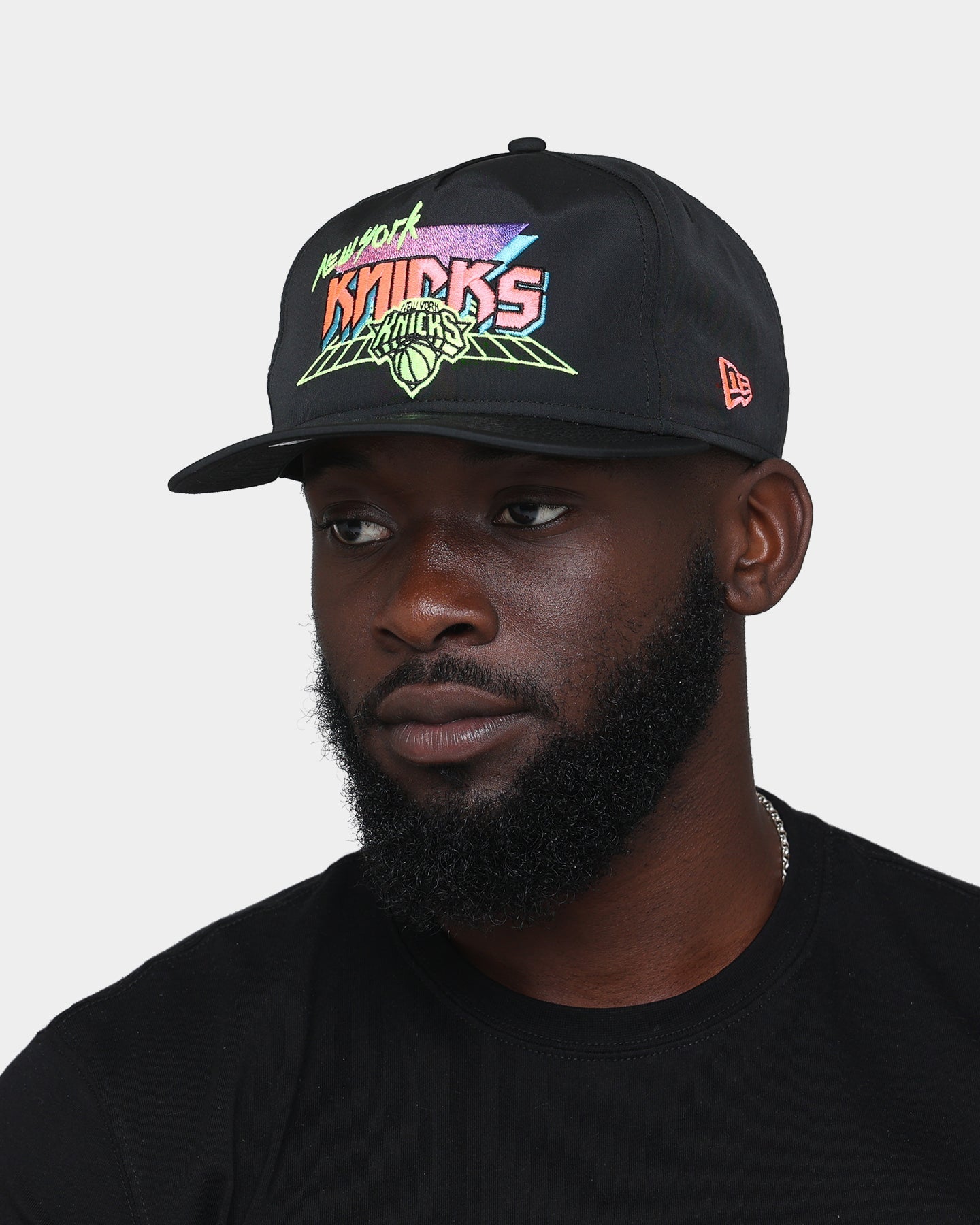 New Era New York Knicks "Retro Arcade Prolight" Old Golfer Snapback Black