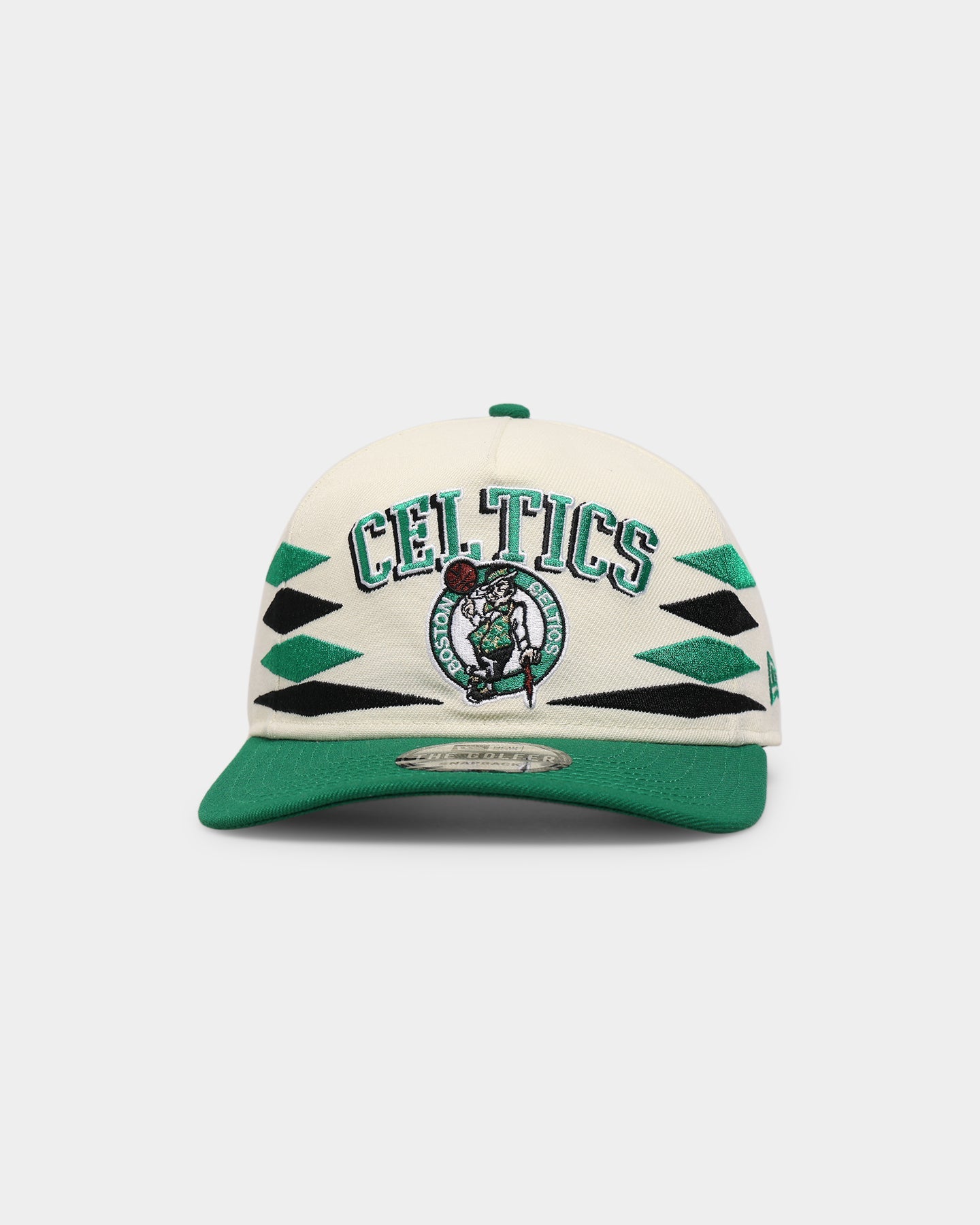 New Era Boston Celtics "Off-White Diamond" Old Golfer Snapback Green/Black