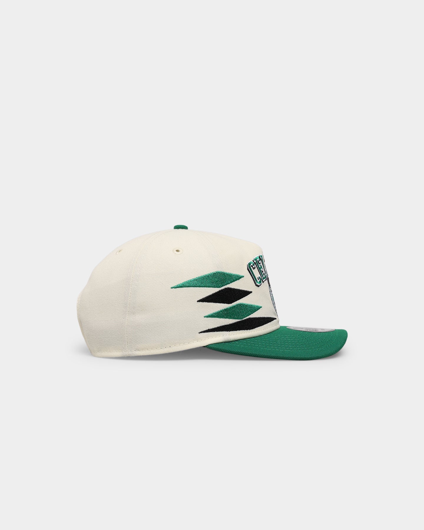 New Era Boston Celtics "Off-White Diamond" Old Golfer Snapback Green/Black