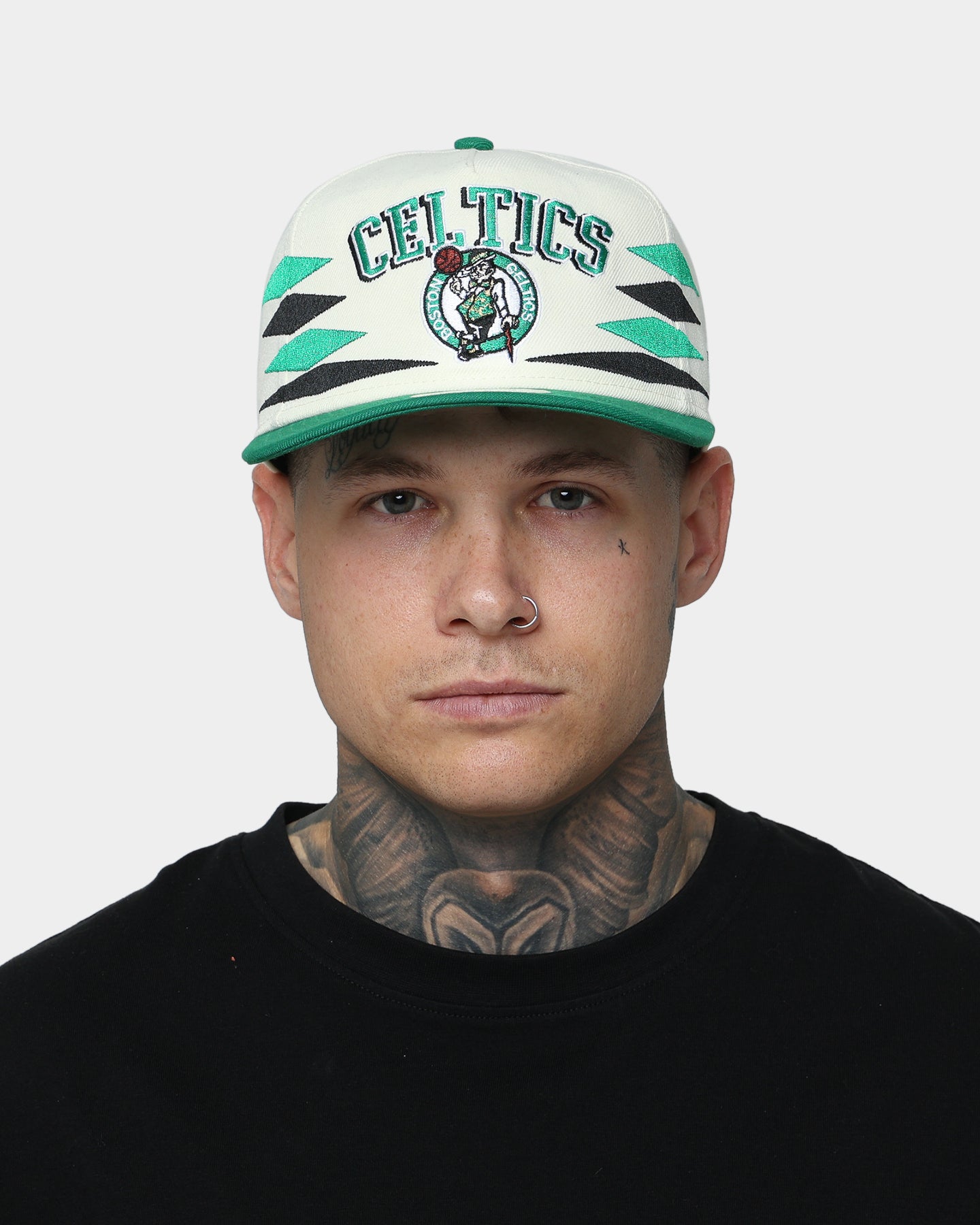 New Era Boston Celtics "Off-White Diamond" Old Golfer Snapback Green/Black