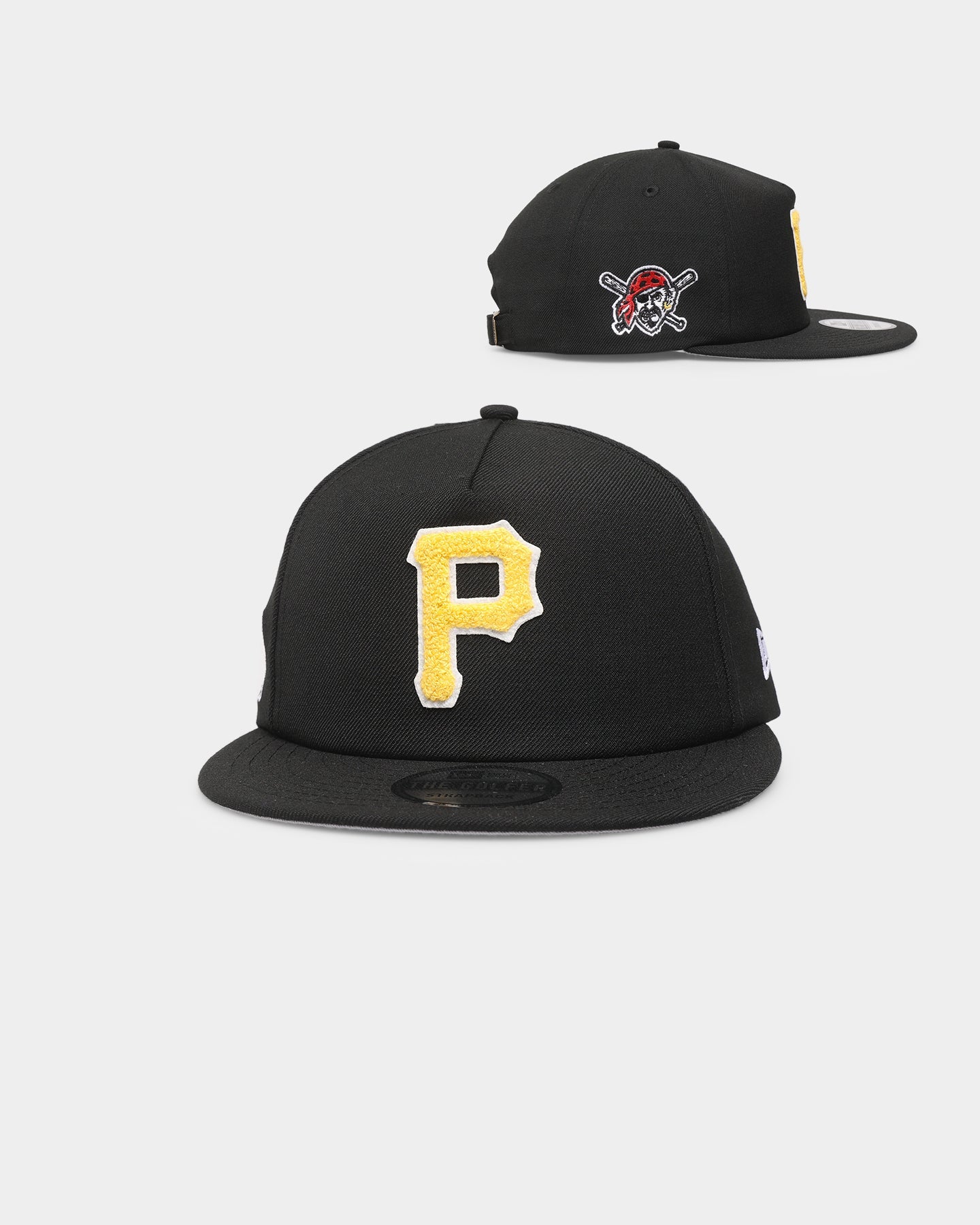 New Era Pittsburgh Pirates 'Chenille' The Golfer Strapback Black