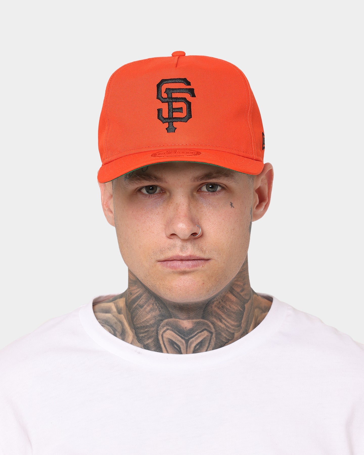 New Era San Francisco Giants Throwback Logo Old Golfer Snapback OTC/Kelly Green