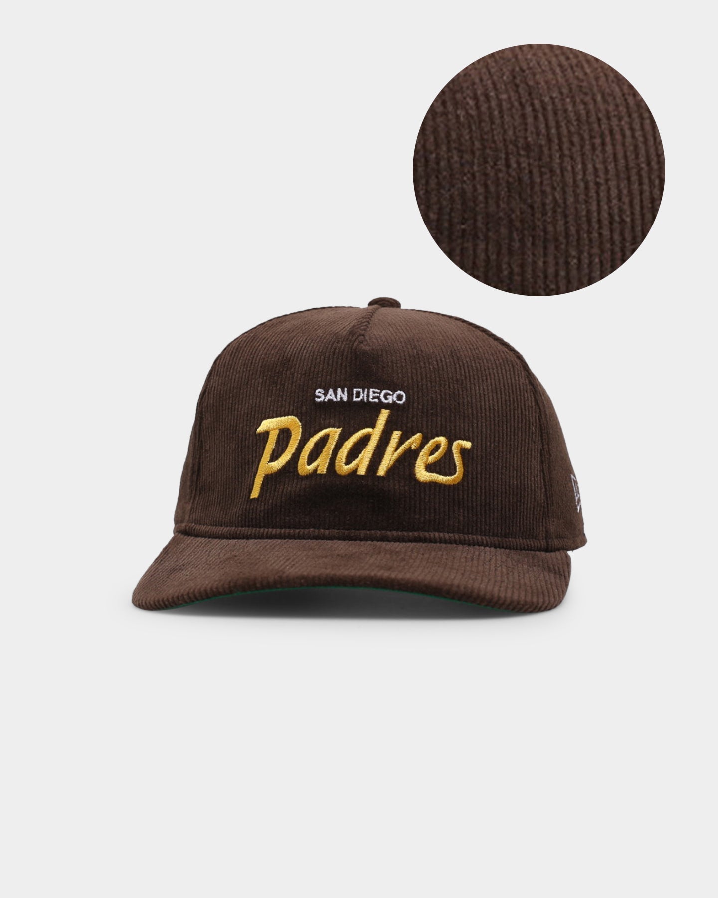 New Era San Diego Padres 'OG Team Coloured Cord' Script Old Golfer Snapback Brown