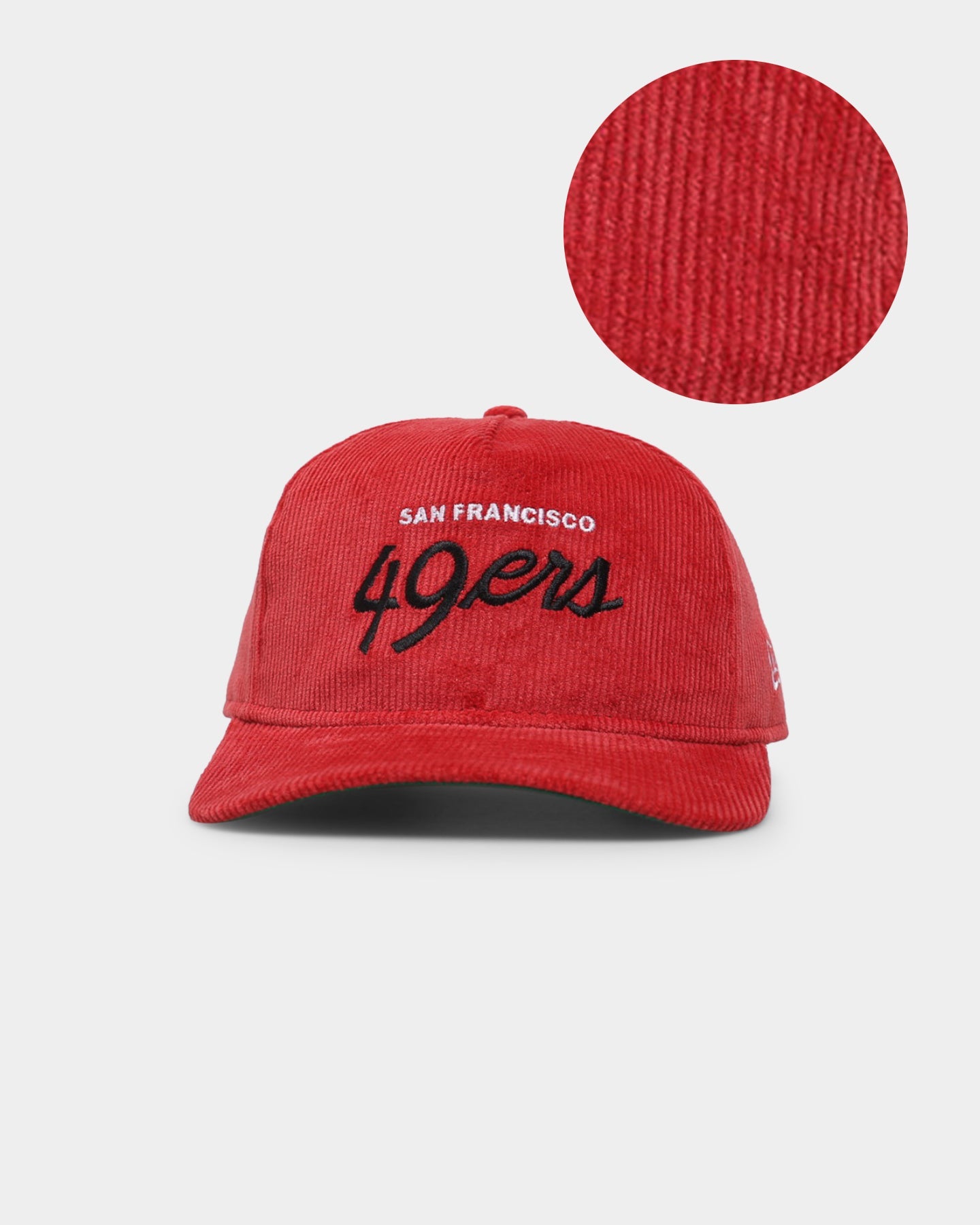 New Era San Francisco 49ers 'OG Team Coloured Cord' Script Old Golfer Snapback Red