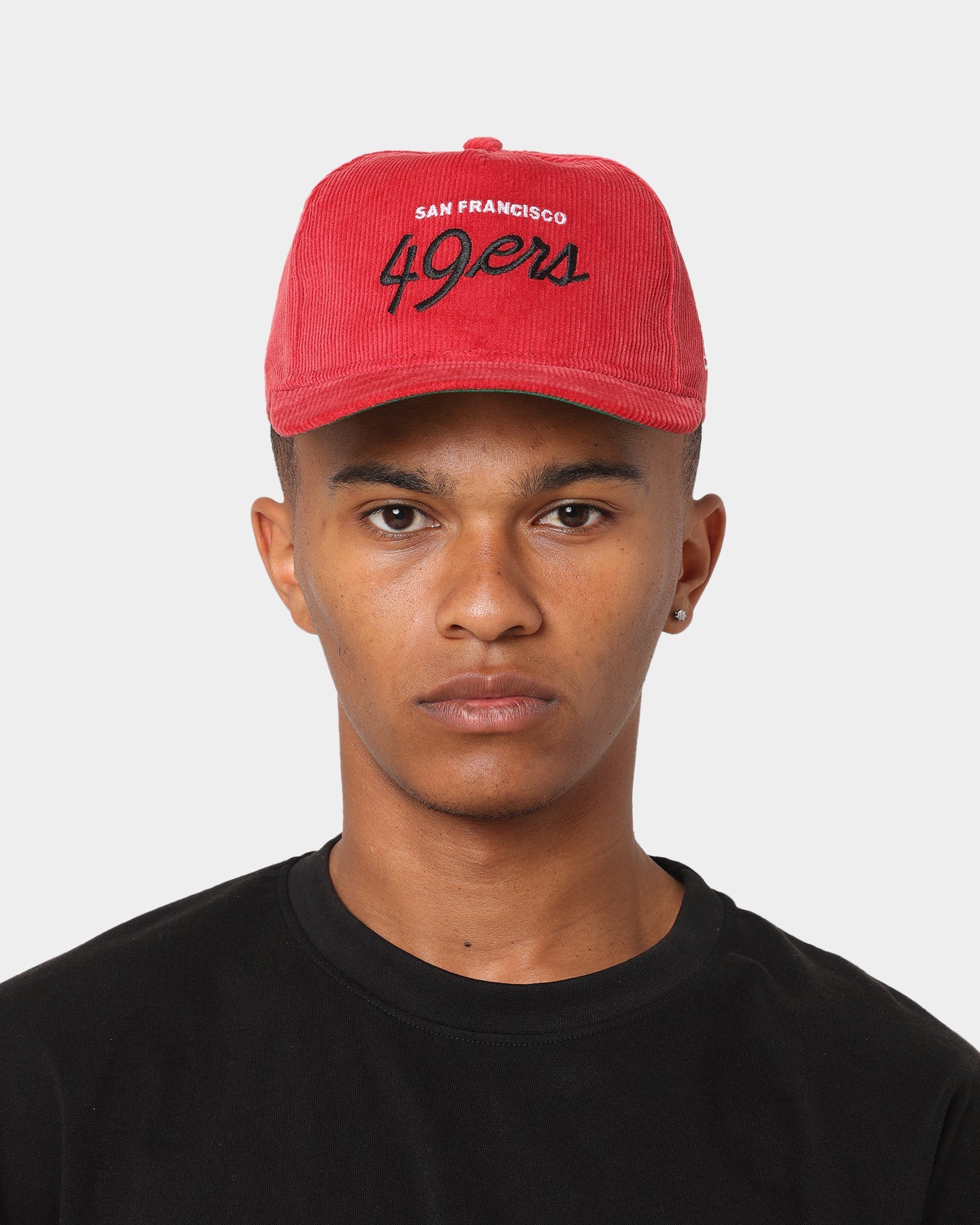 New Era San Francisco 49ers 'OG Team Coloured Cord' Script Old Golfer Snapback Red