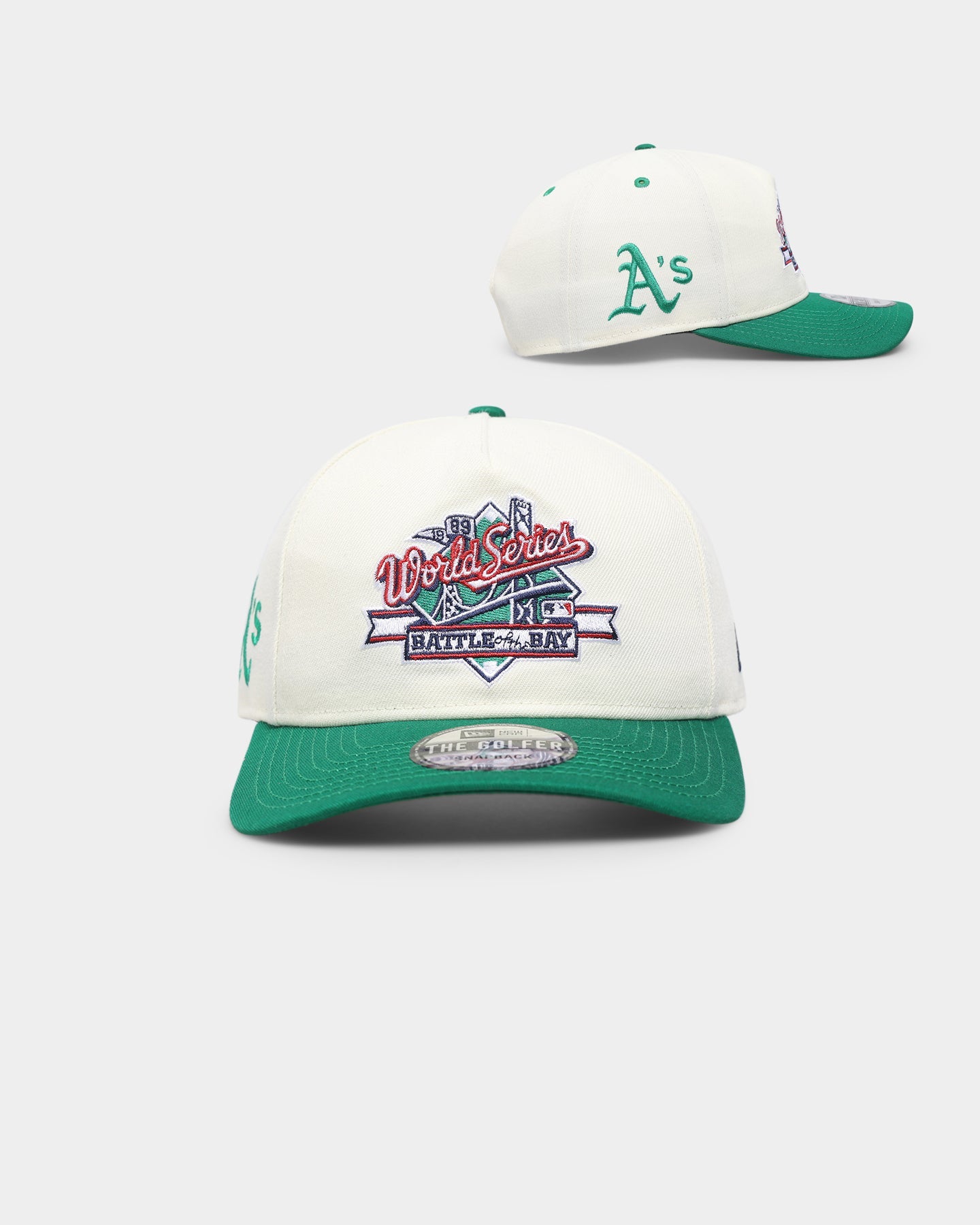 New Era Oakland Athletics 'Off White World Series' Old Golfer Snapback Off White/White