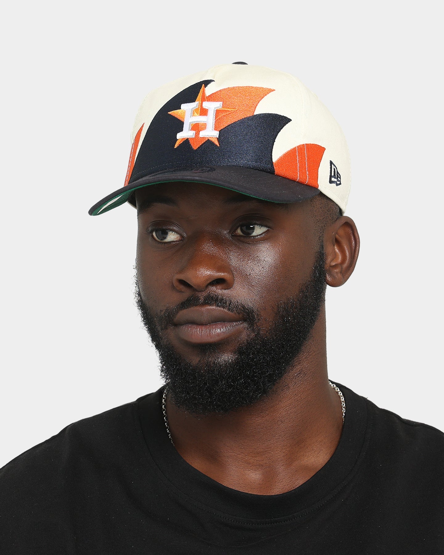 New Era Houston Astros 'Sharktooth Design' Old Golfer Snapback OTC/Sharktooth