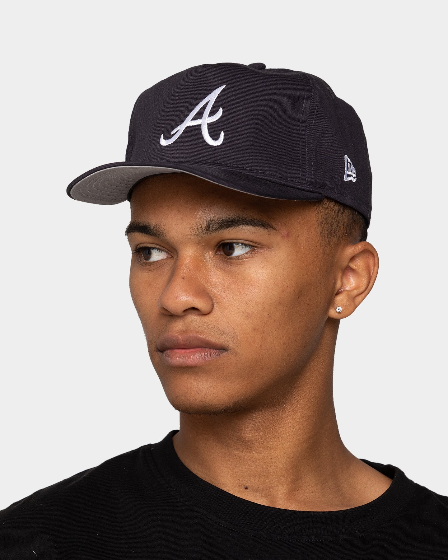 New Era Atlanta Braves 'OG Team Colour World Series Side Patch' Old Golfer Snapback Original Team Colours