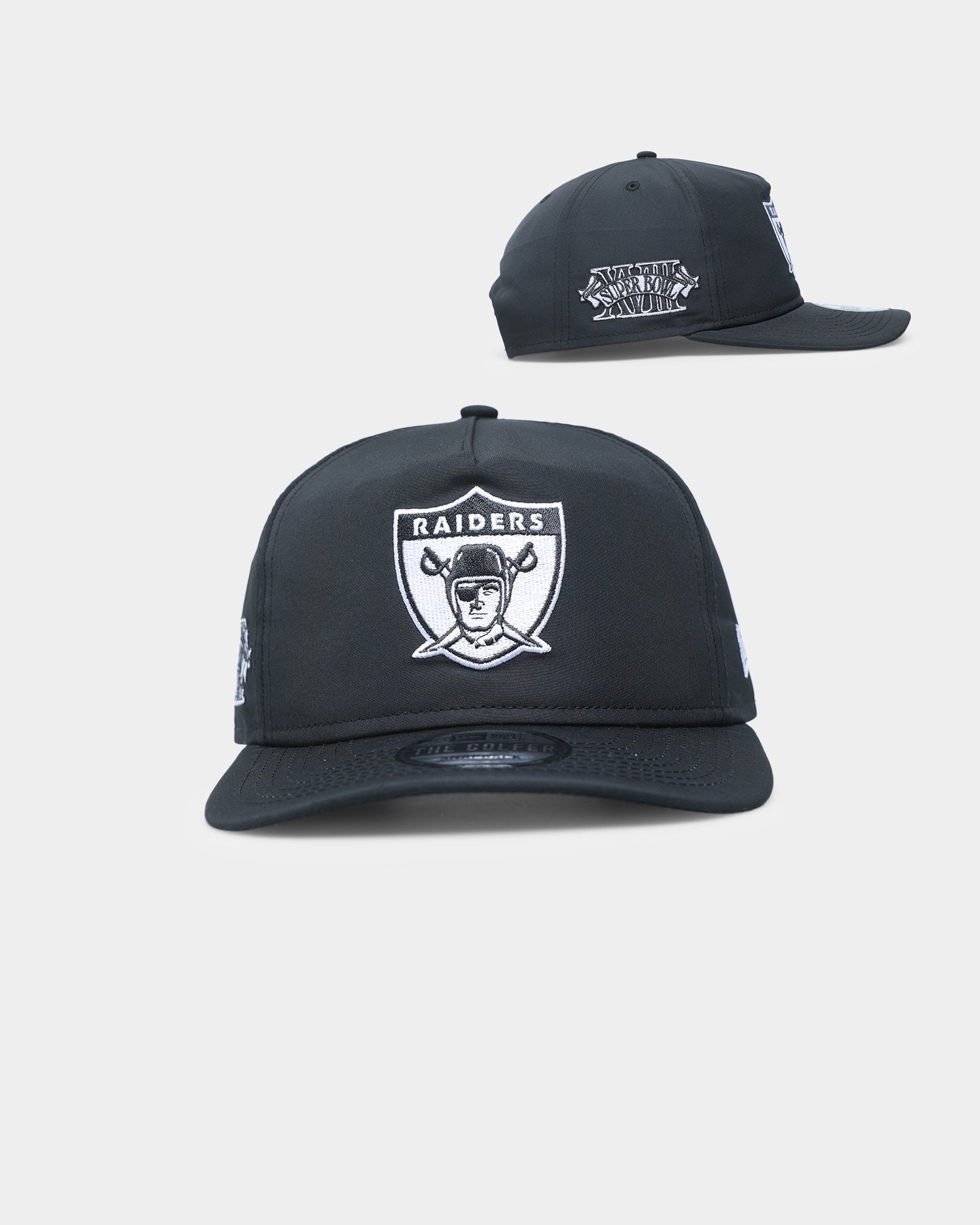 New Era Oakland Raiders 1984 'Black & White World Series' Prolight Old Golfer Snapback Black/White
