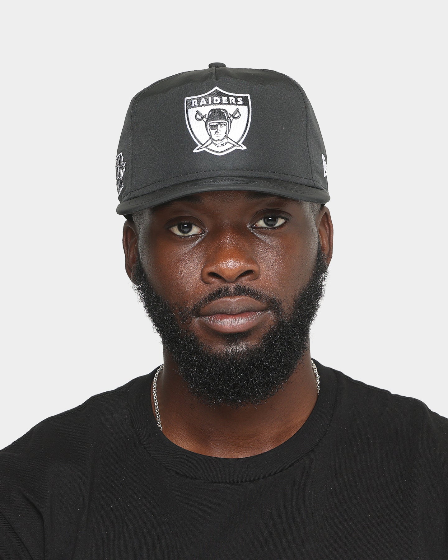 New Era Oakland Raiders 1984 'Black & White World Series' Prolight Old Golfer Snapback Black/White