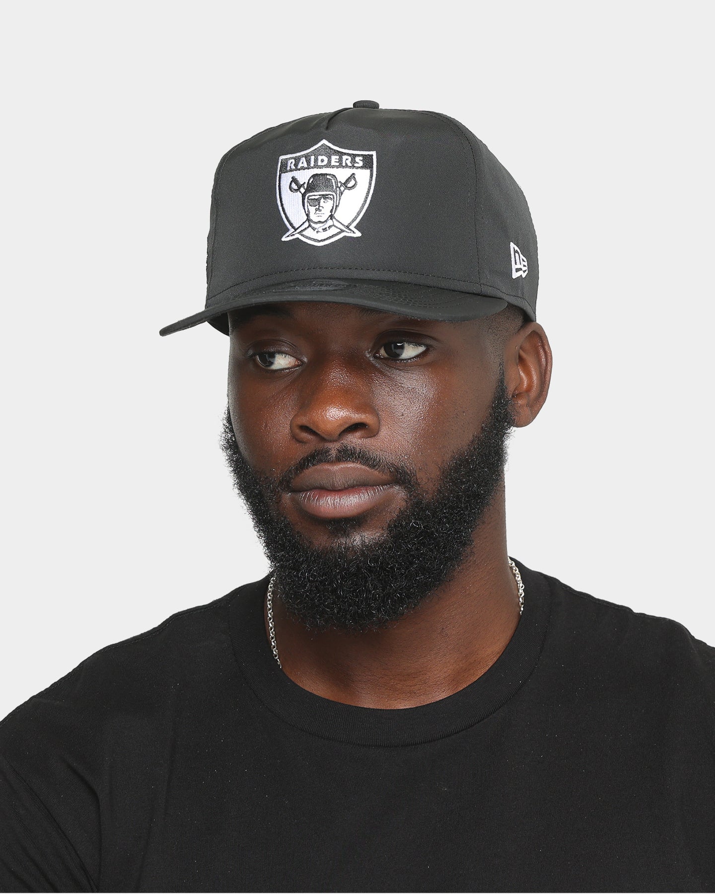 New Era Oakland Raiders 1984 'Black & White World Series' Prolight Old Golfer Snapback Black/White
