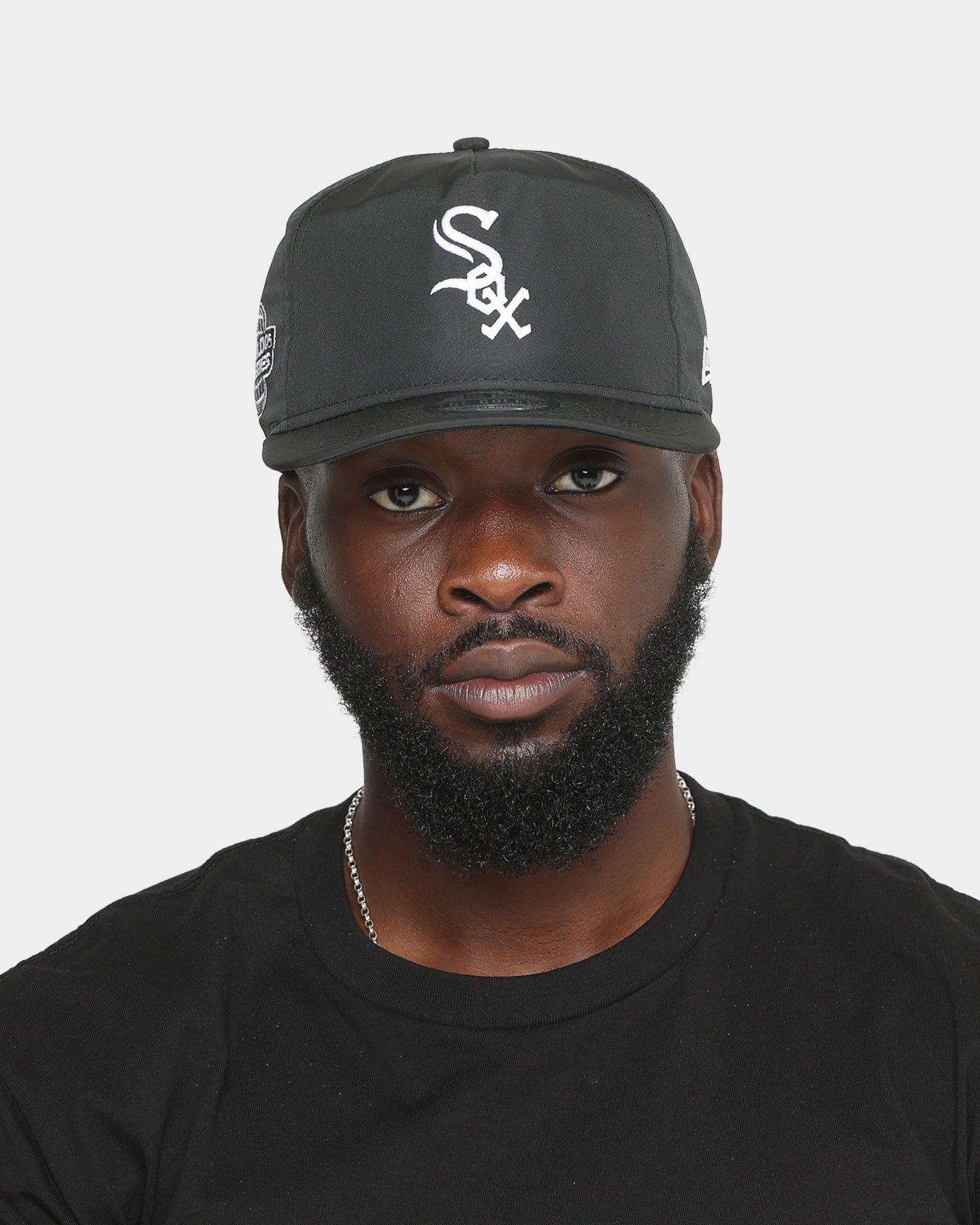 New Era Chicago White Sox 2005 'Black & White World Series' Prolight Old Golfer Snapback Black/White