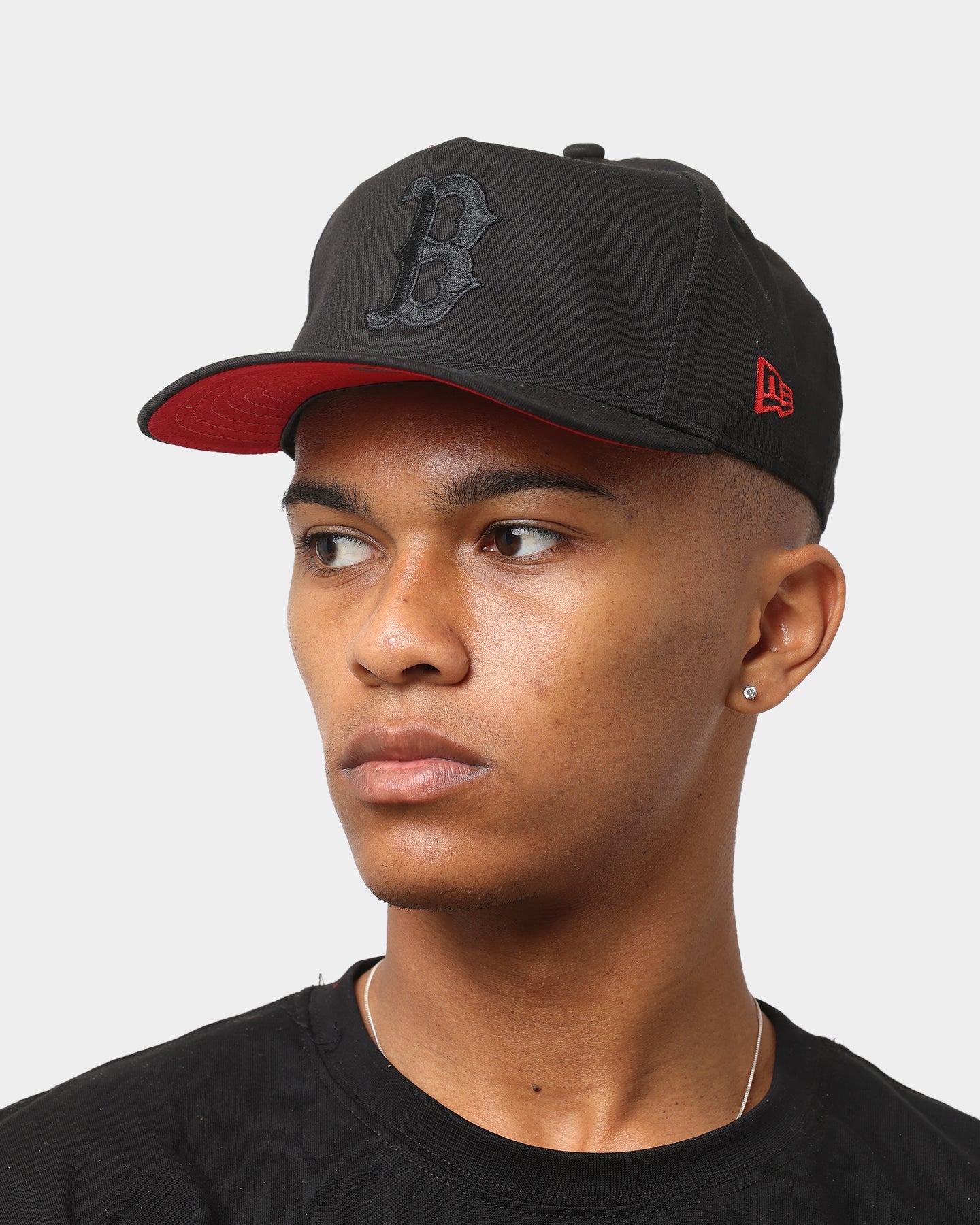 New Era Boston Red Sox 'Red Carpet' Old Golfer Snapback Black/Red