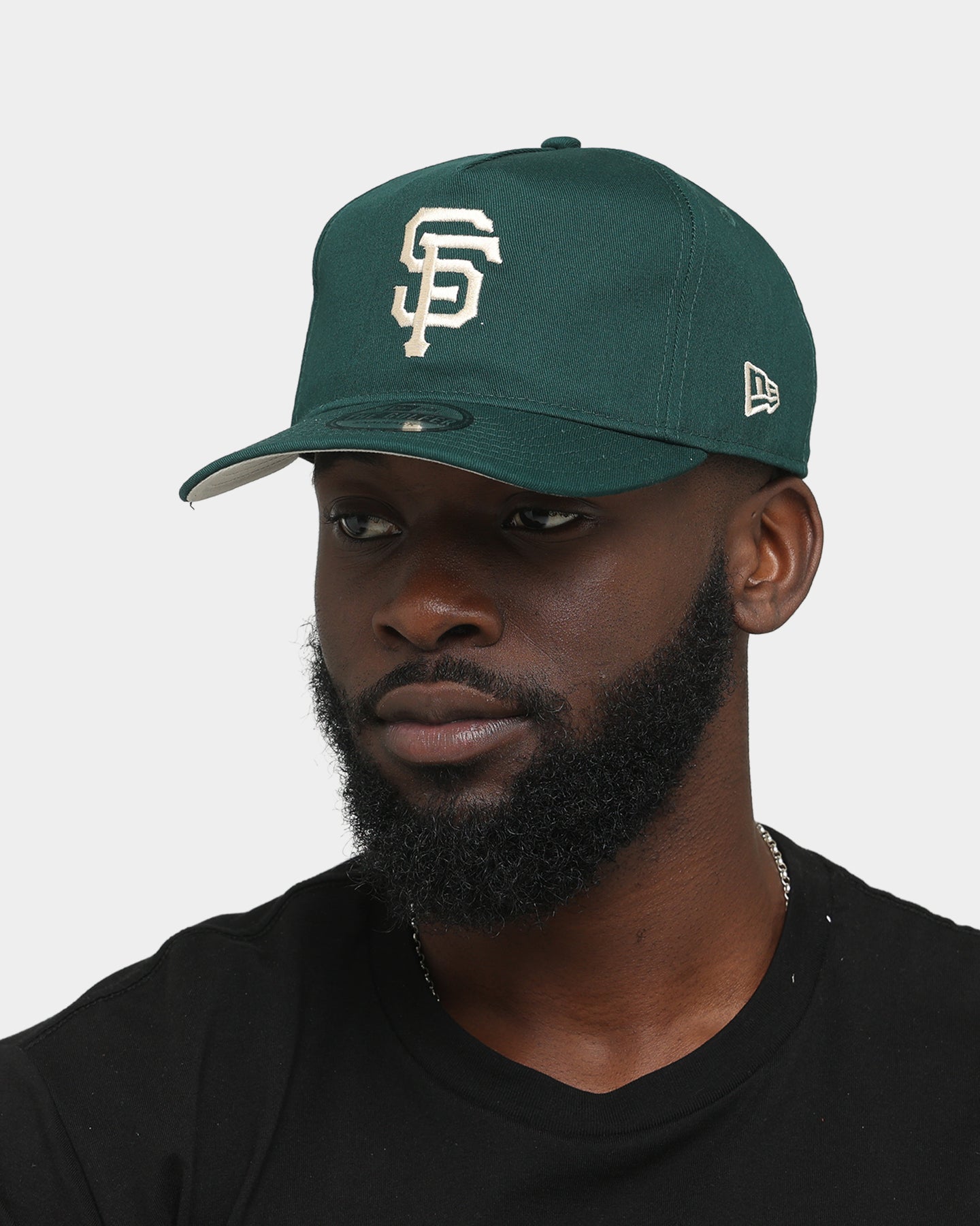 New Era San Francisco Giants 'Green & Cream' Old Golfer Snapback Dark Green