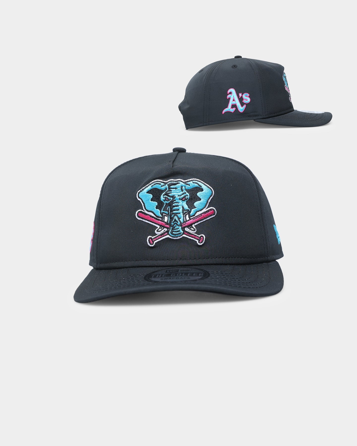 New Era Oakland Athletics 'Neon Nights' Prolight Old Golfer Snapback Black/Neon