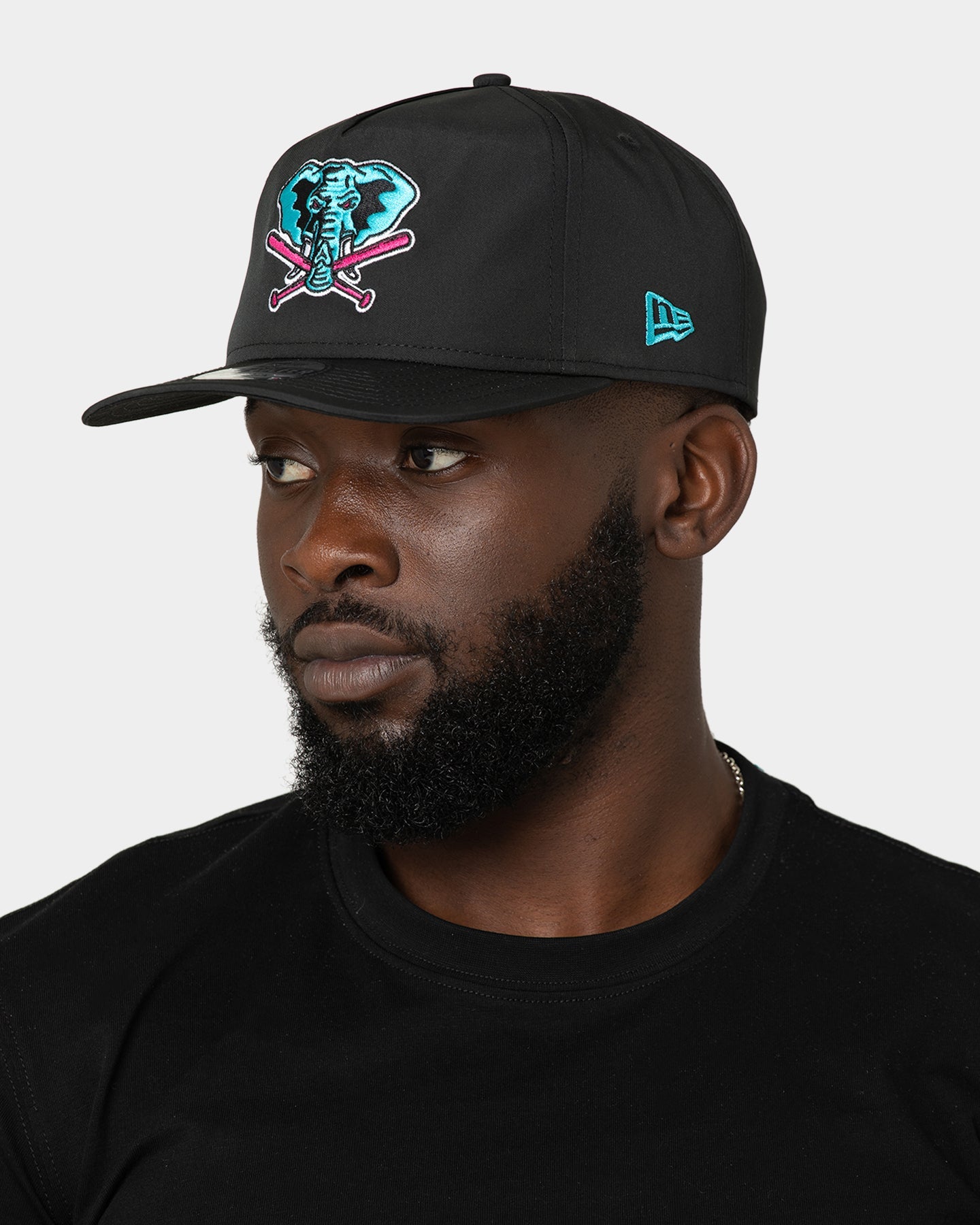 New Era Oakland Athletics 'Neon Nights' Prolight Old Golfer Snapback Black/Neon