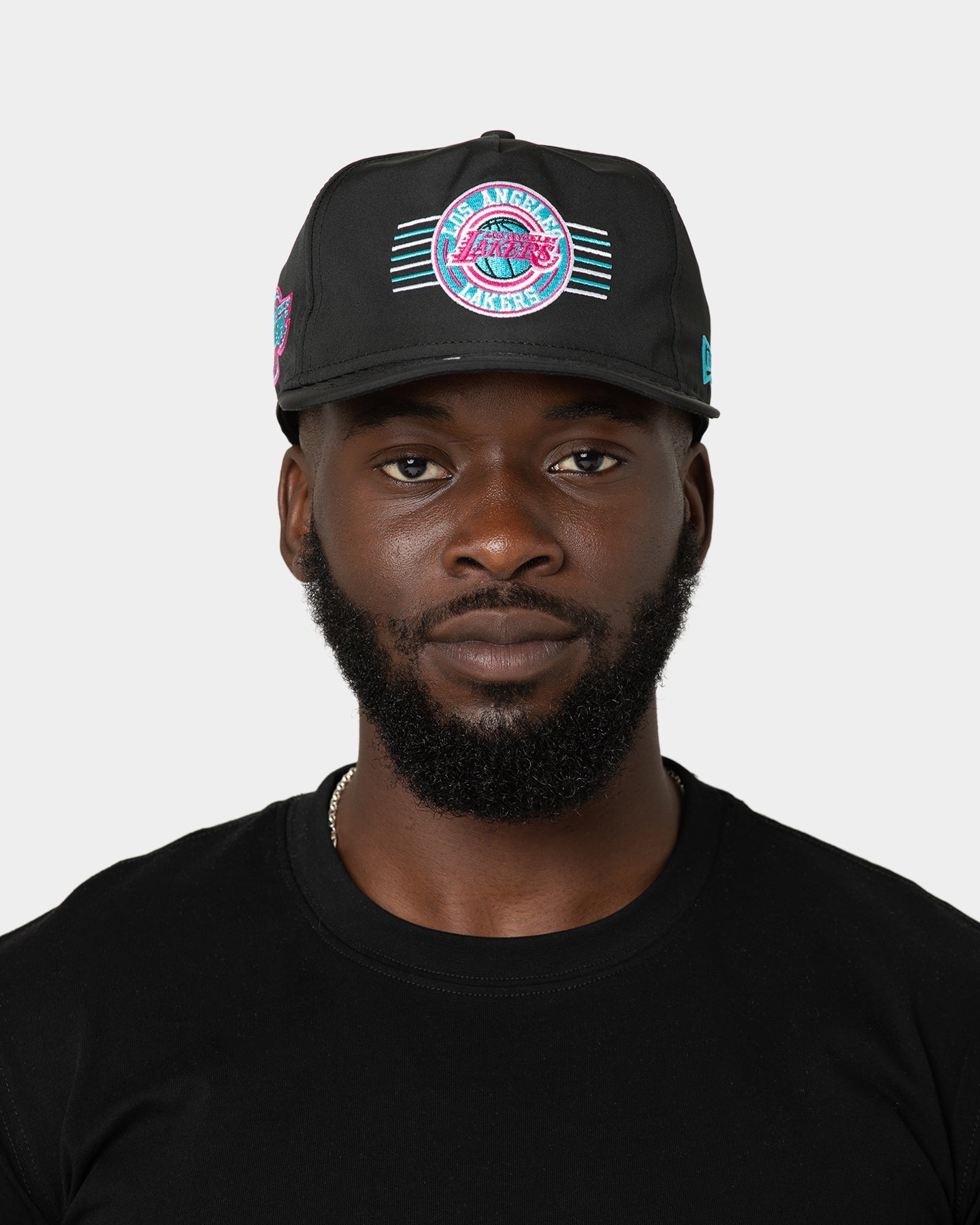 New Era Los Angeles Lakers 'Neon Nights' Prolight Old Golfer Snapback Black/Neon