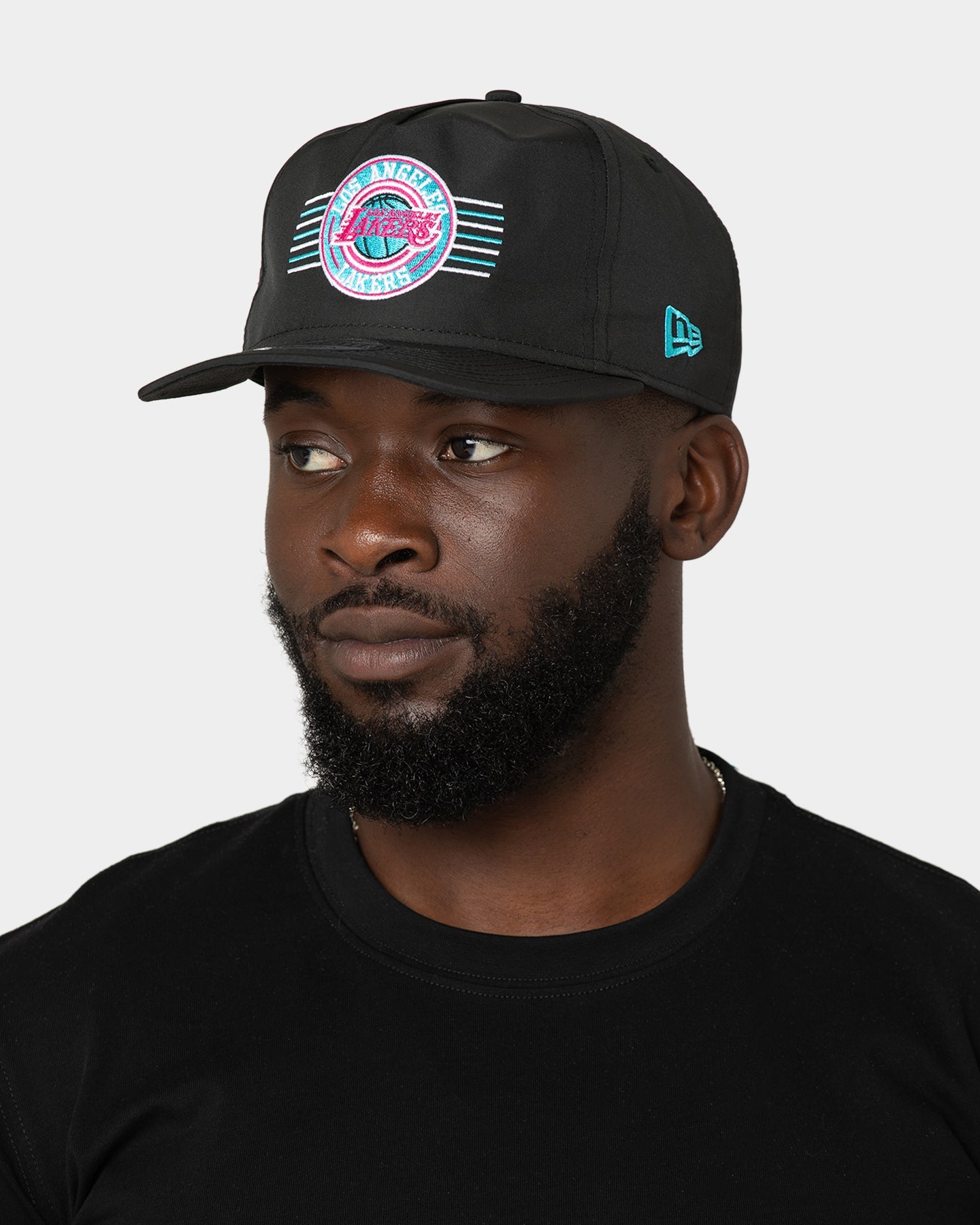 New Era Los Angeles Lakers 'Neon Nights' Prolight Old Golfer Snapback Black/Neon